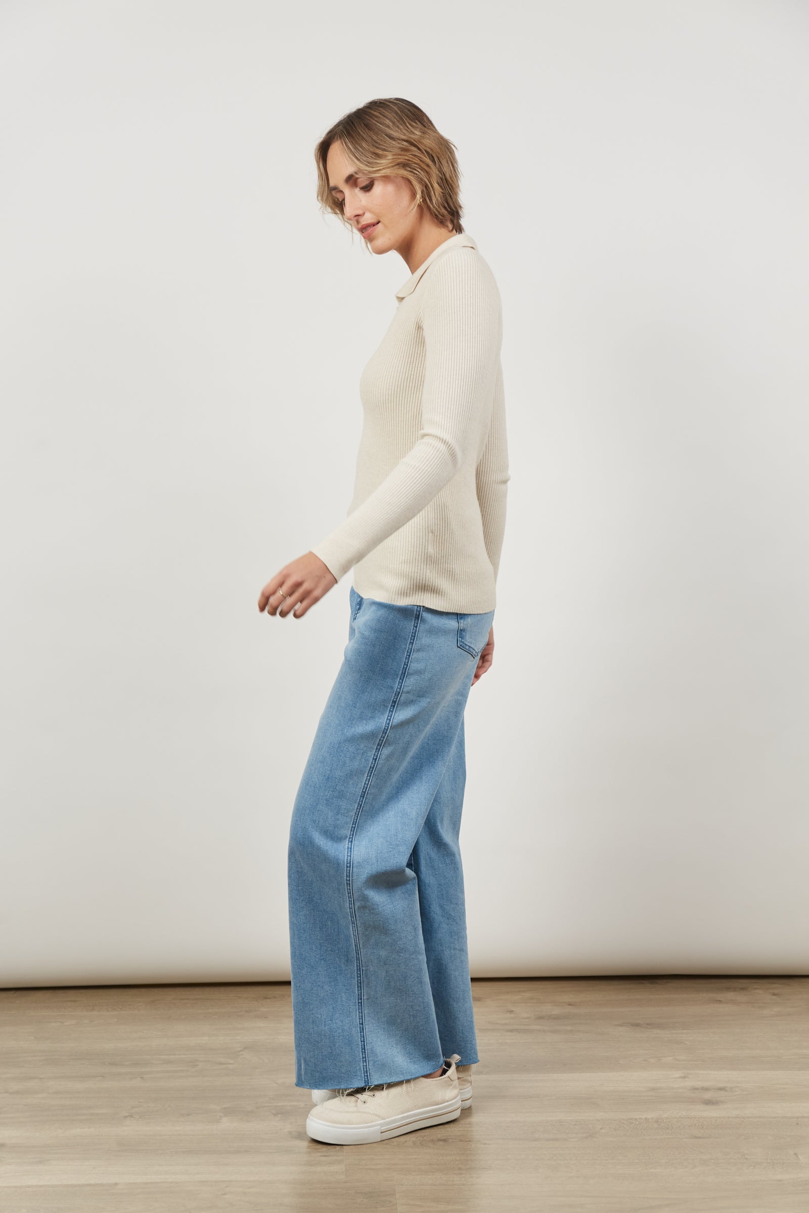 Cosmo Knit Top - Creme - Isle of Mine Clothing - Knit Top L/S