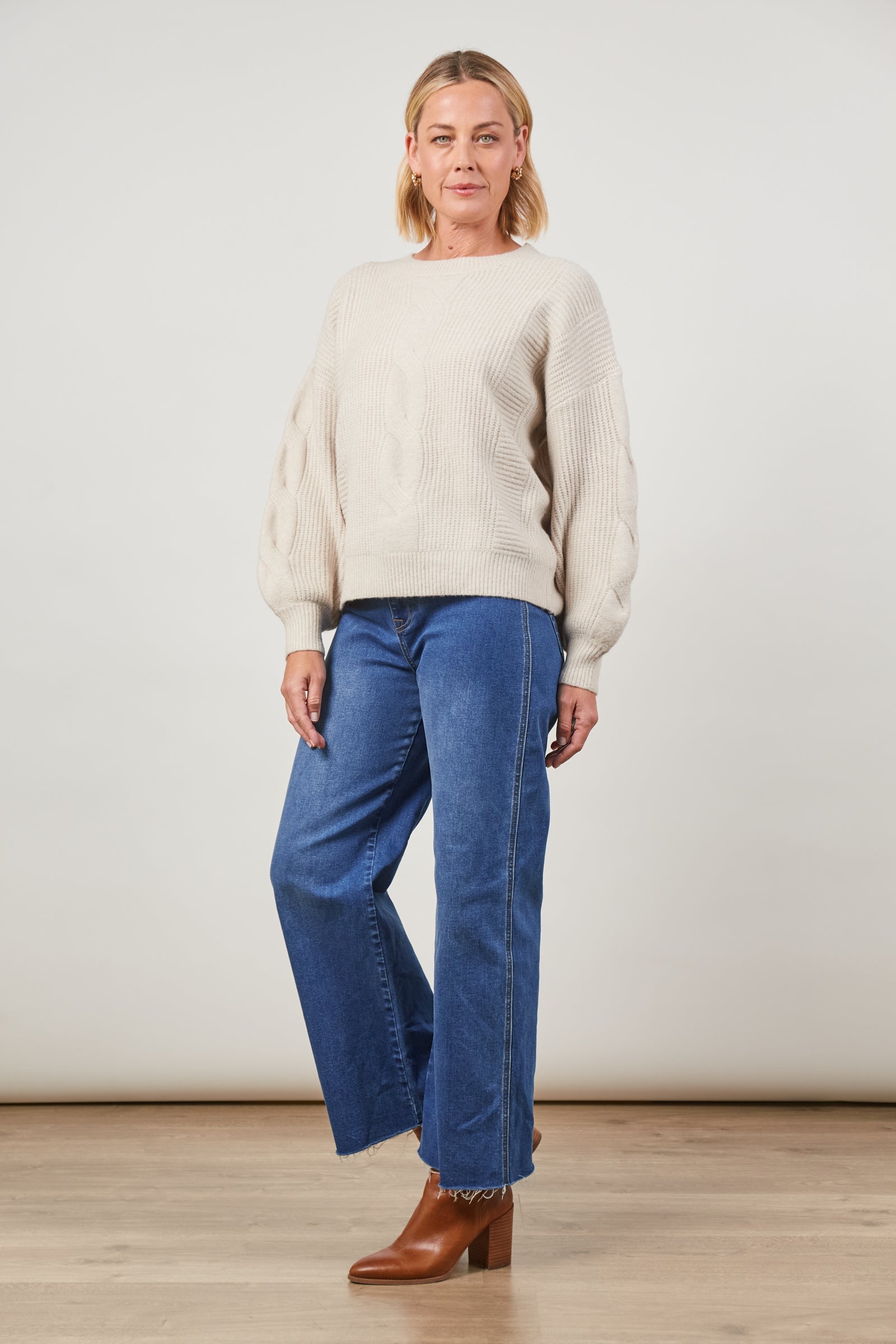 Renew Jumper - Creme - Isle of Mine Clothing - Knit Jumper