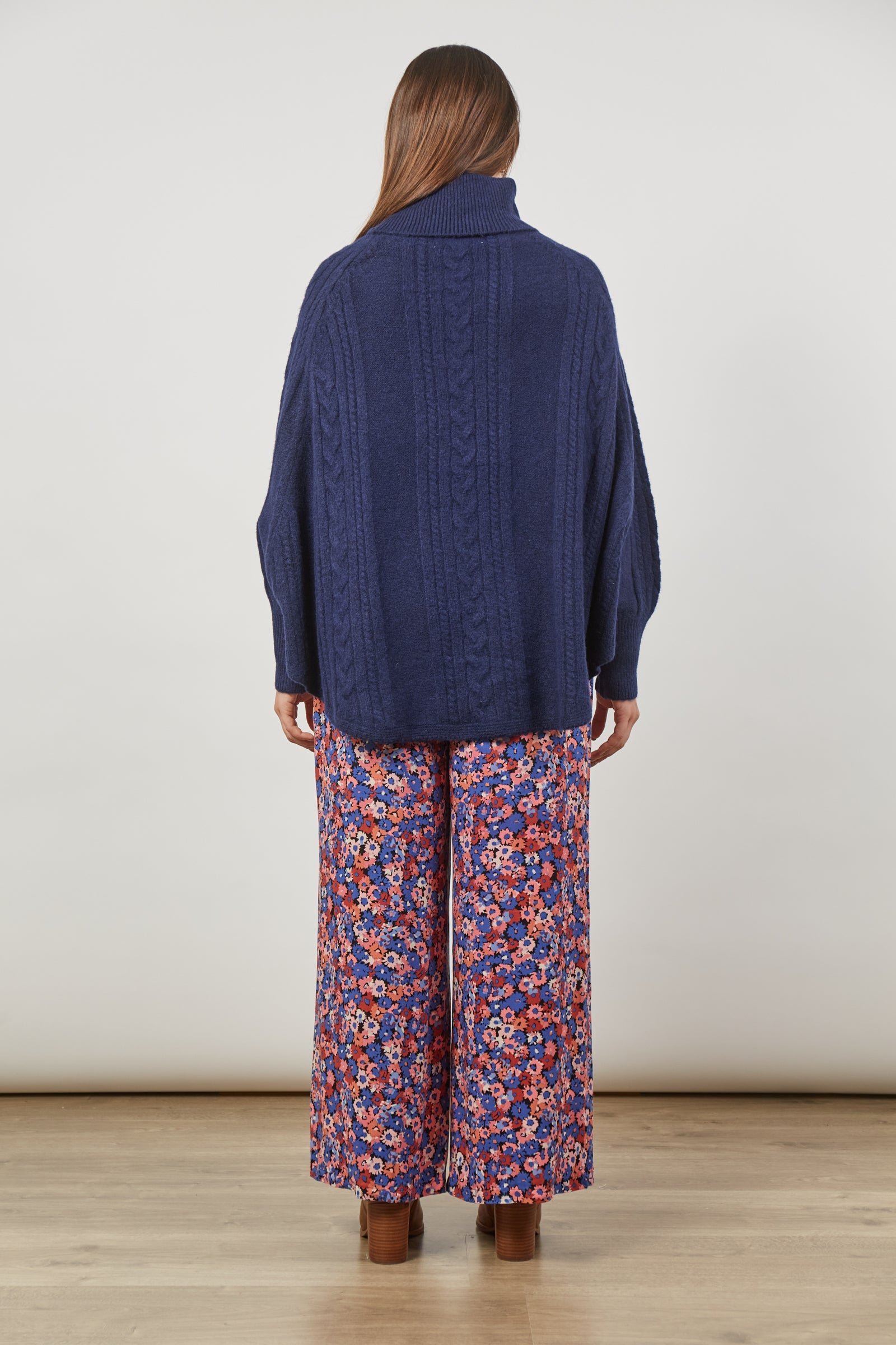 Renew Poncho - Twilight - Isle of Mine Clothing - Knit Poncho One Size
