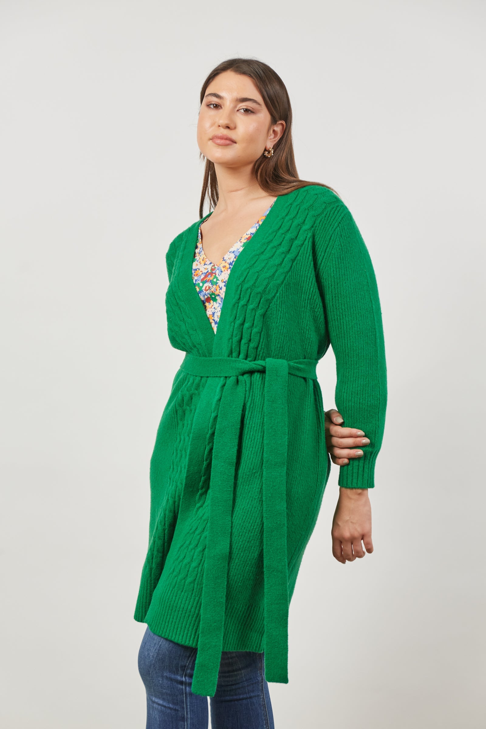 Renew Cardigan - Meadow - Isle of Mine Clothing - Knit Cardigan Long