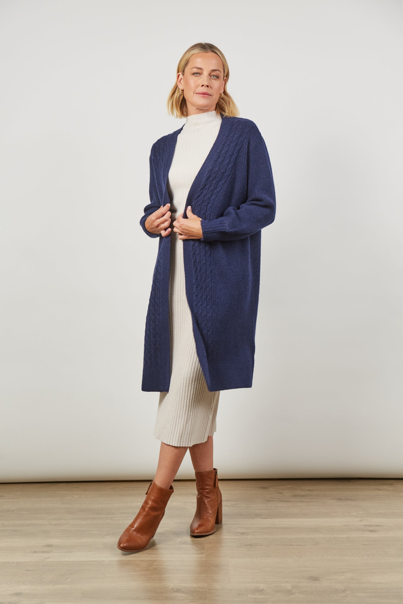 Renew Cardigan - Twilight - Isle of Mine Clothing - Knit Cardigan Long