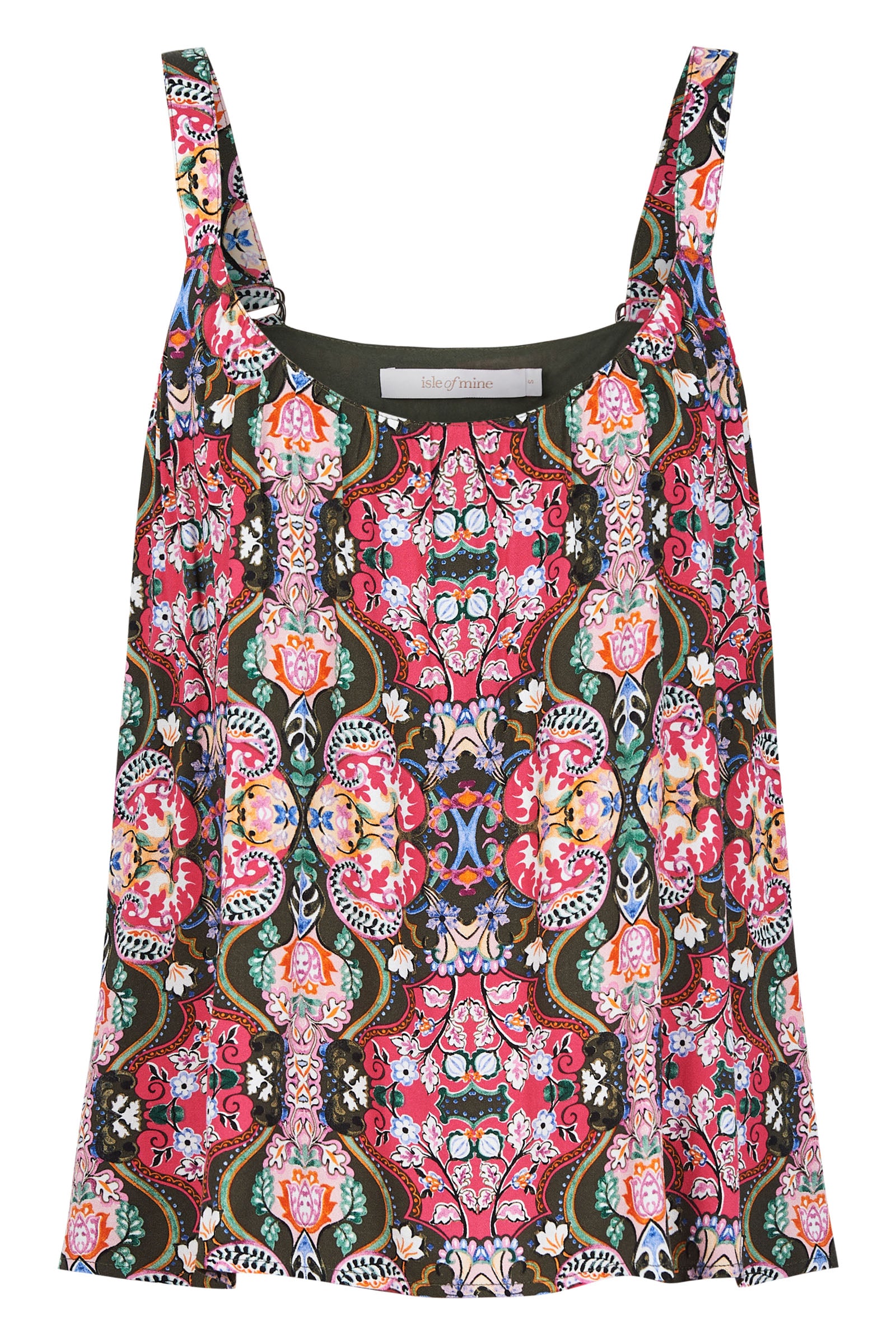 Esme Tank - Olive Fleuron
