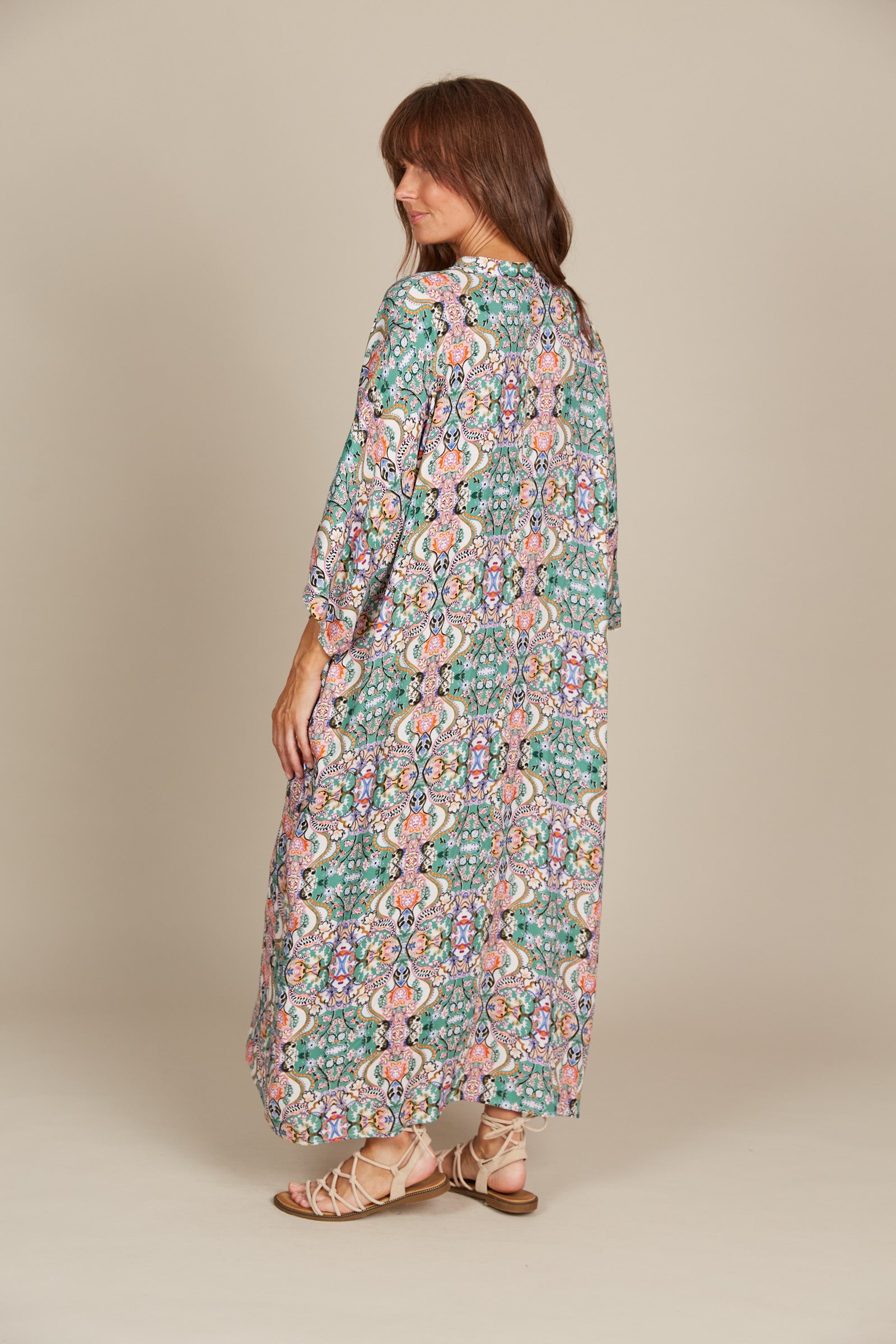 Esme Relaxed Dress - Lotus Fleuron