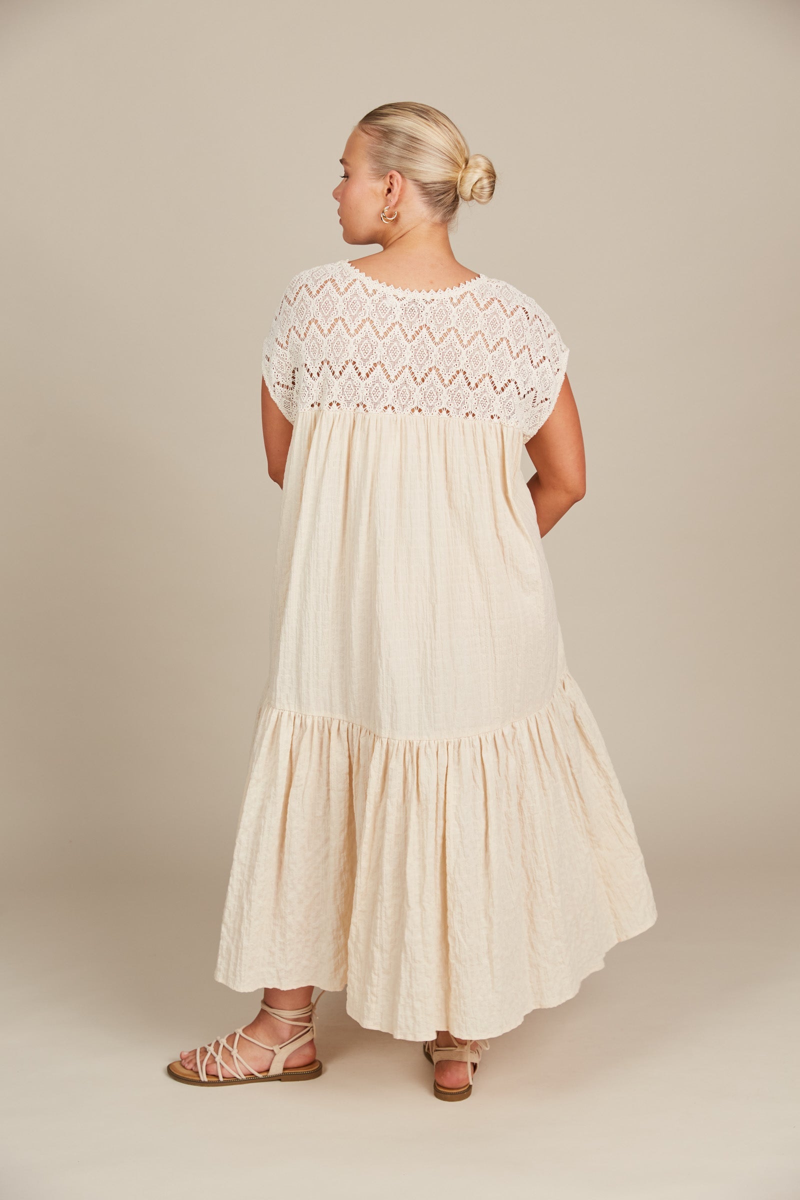Fleur Relaxed Dress - Canvas - Isle of Mine Clothing - Dress Maxi One Size