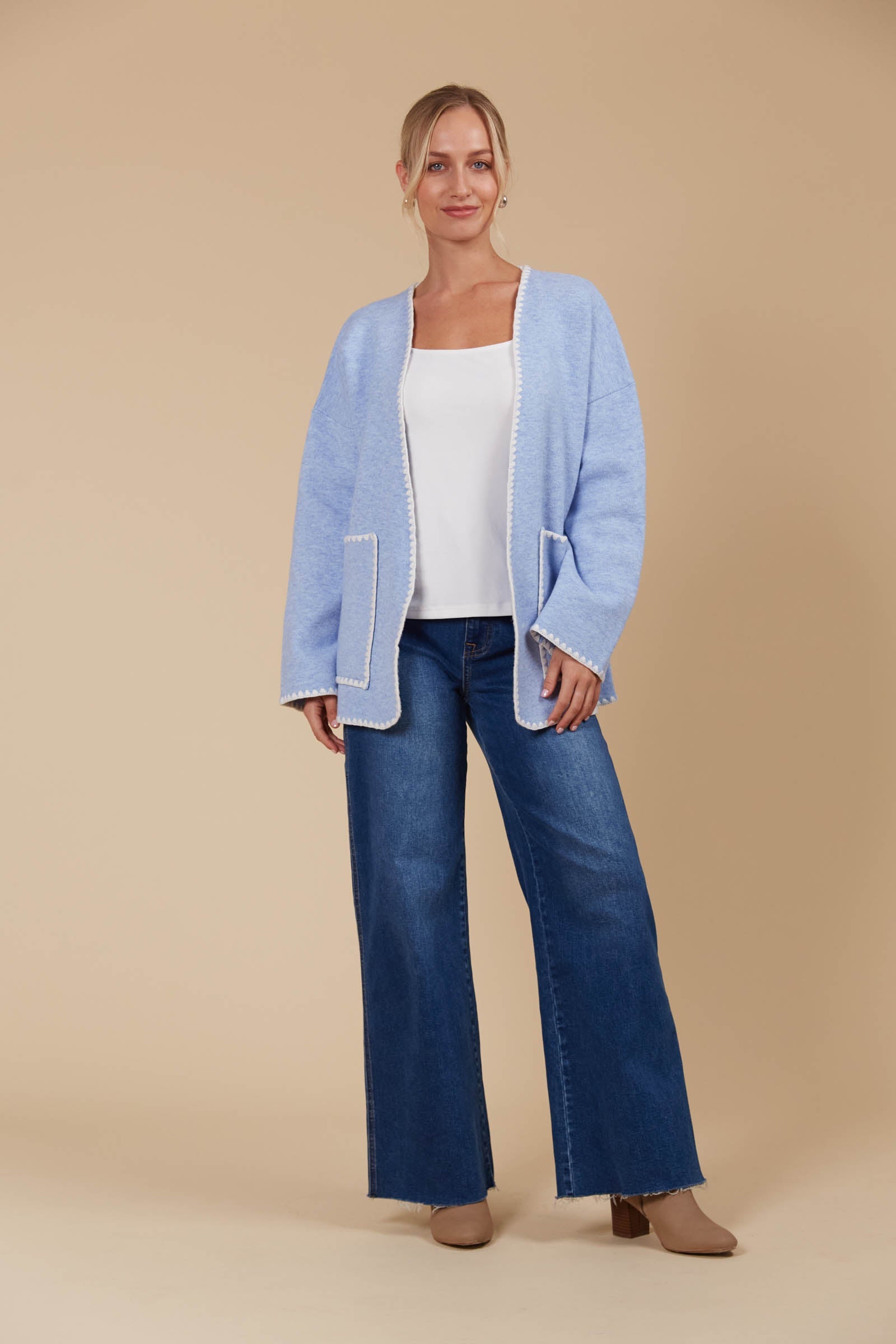 Athena Cardigan - Sky