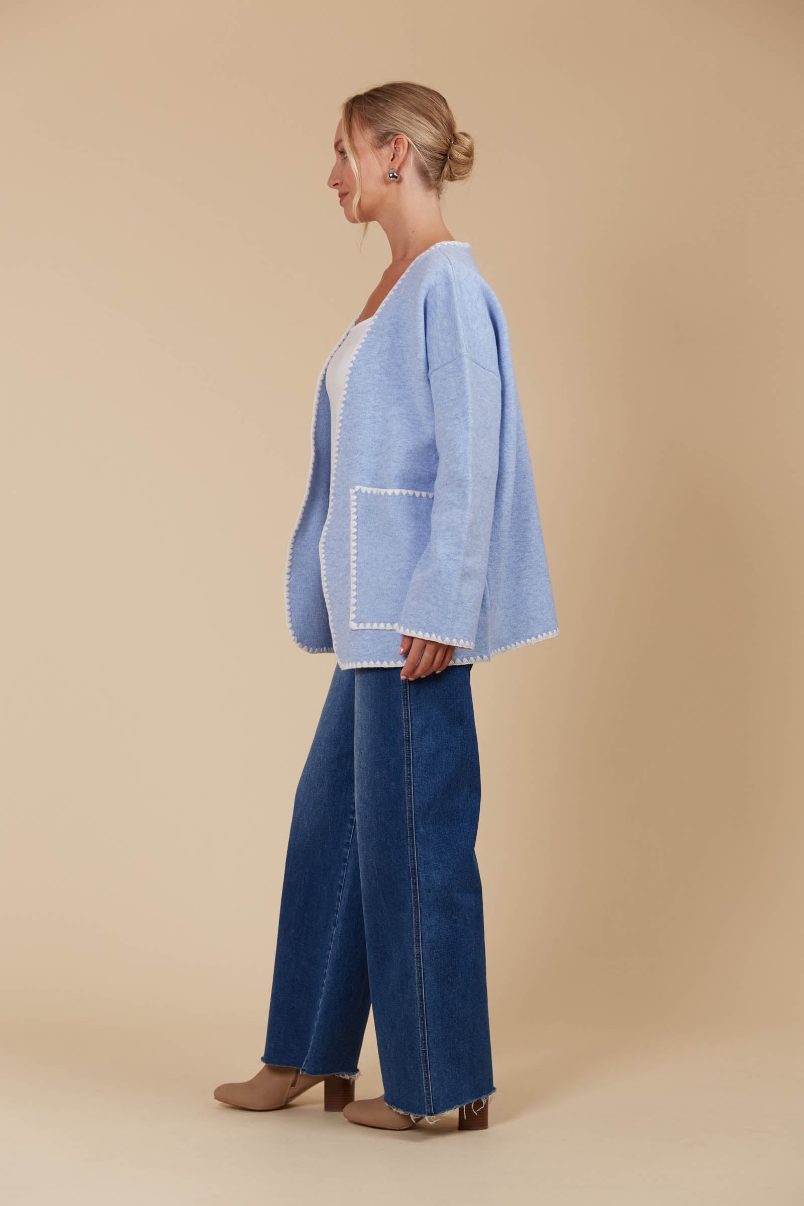 Athena Cardigan - Sky