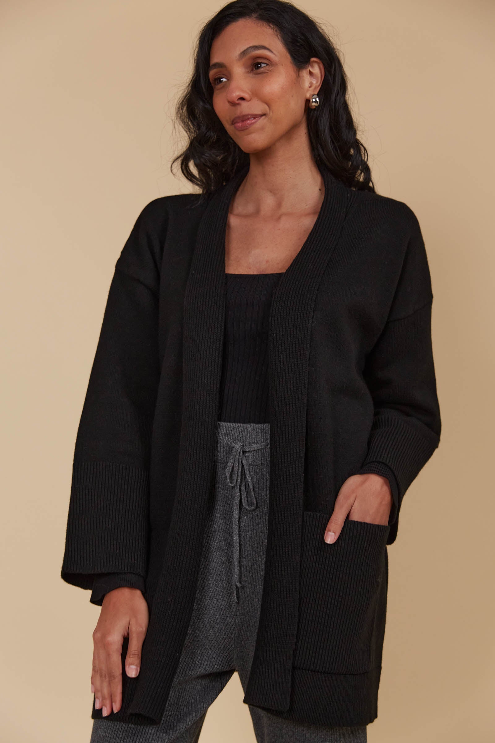 Selene Cardigan - Onyx