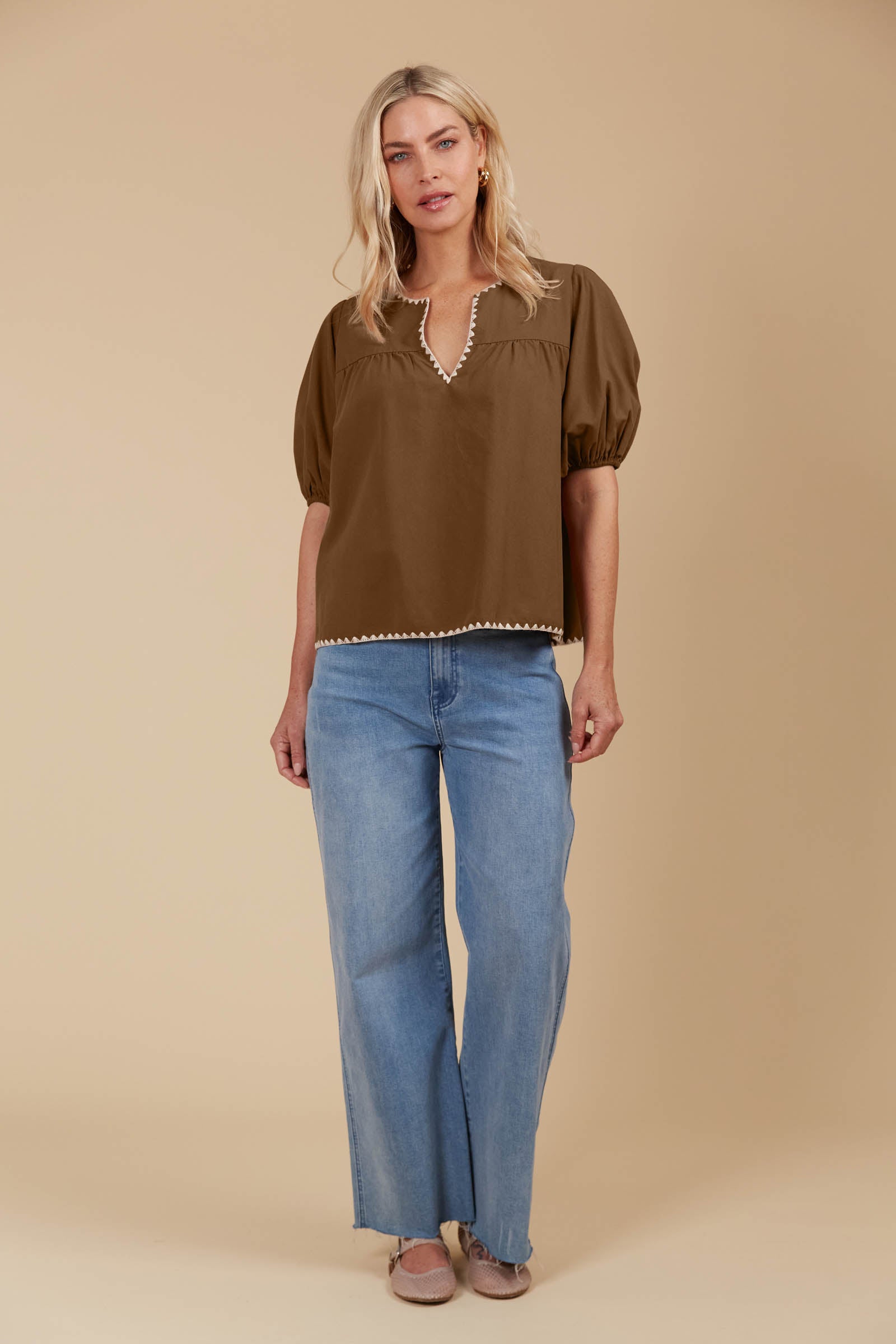 Freya Top - Toffee