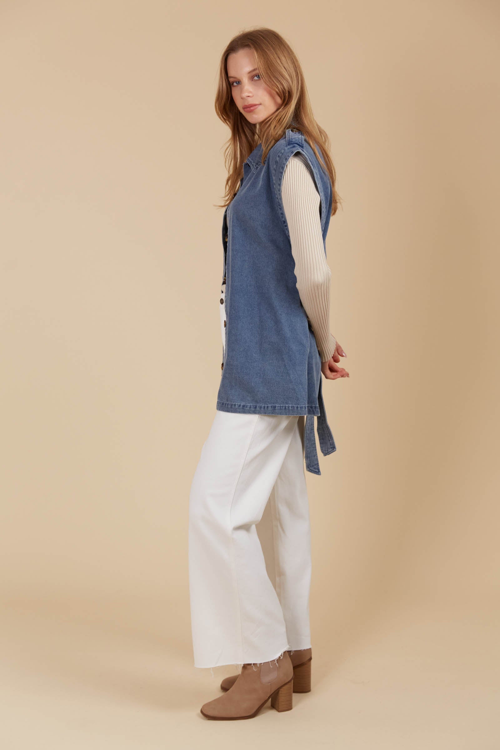 Freya Vest - Denim