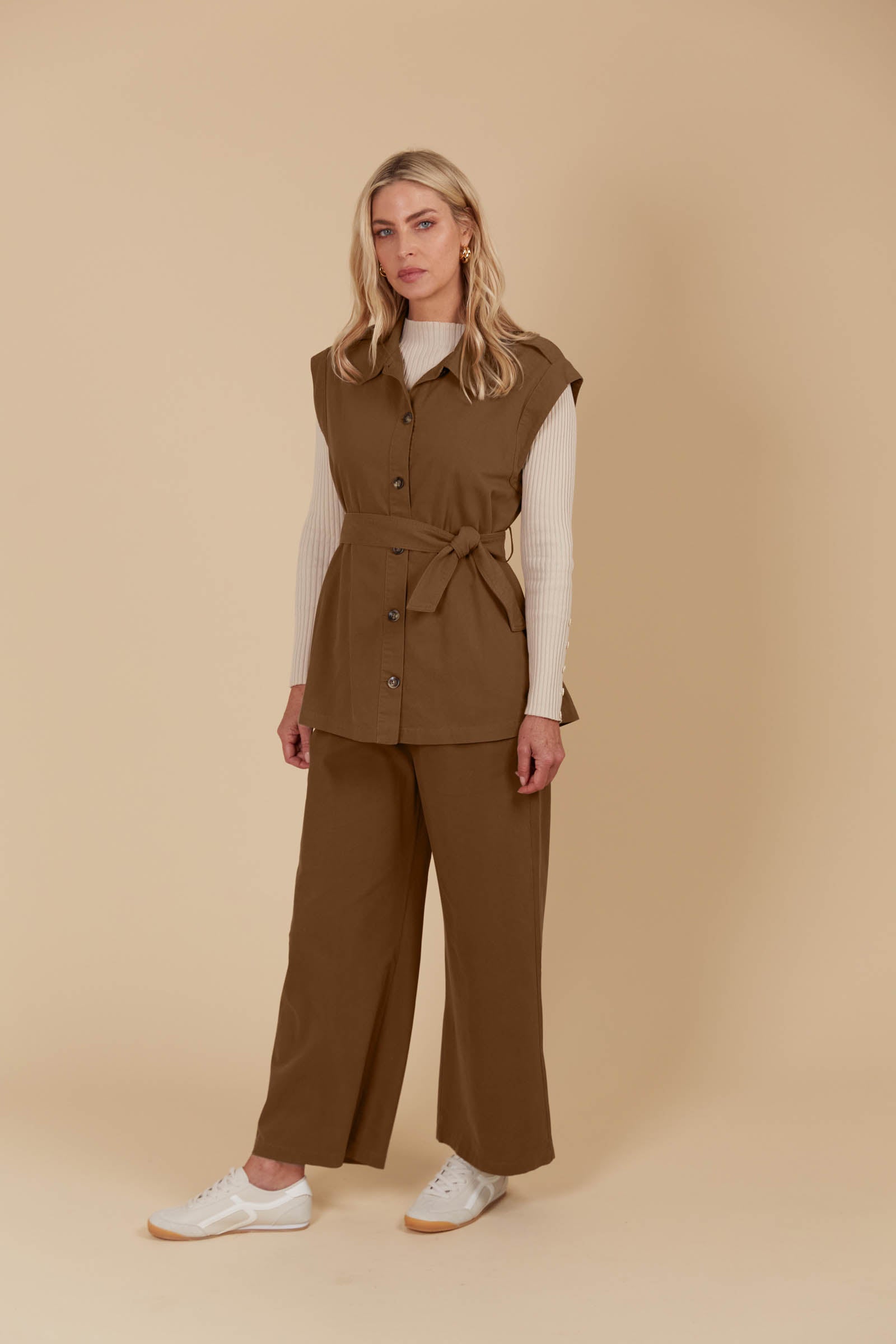 Freya Vest - Toffee