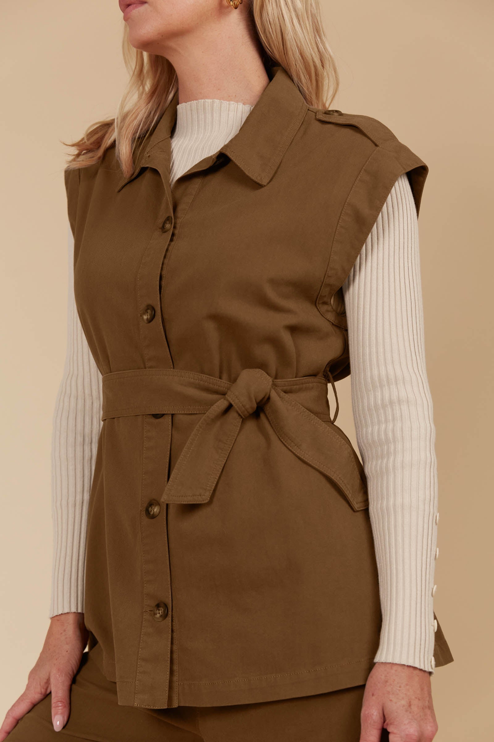 Freya Vest - Toffee
