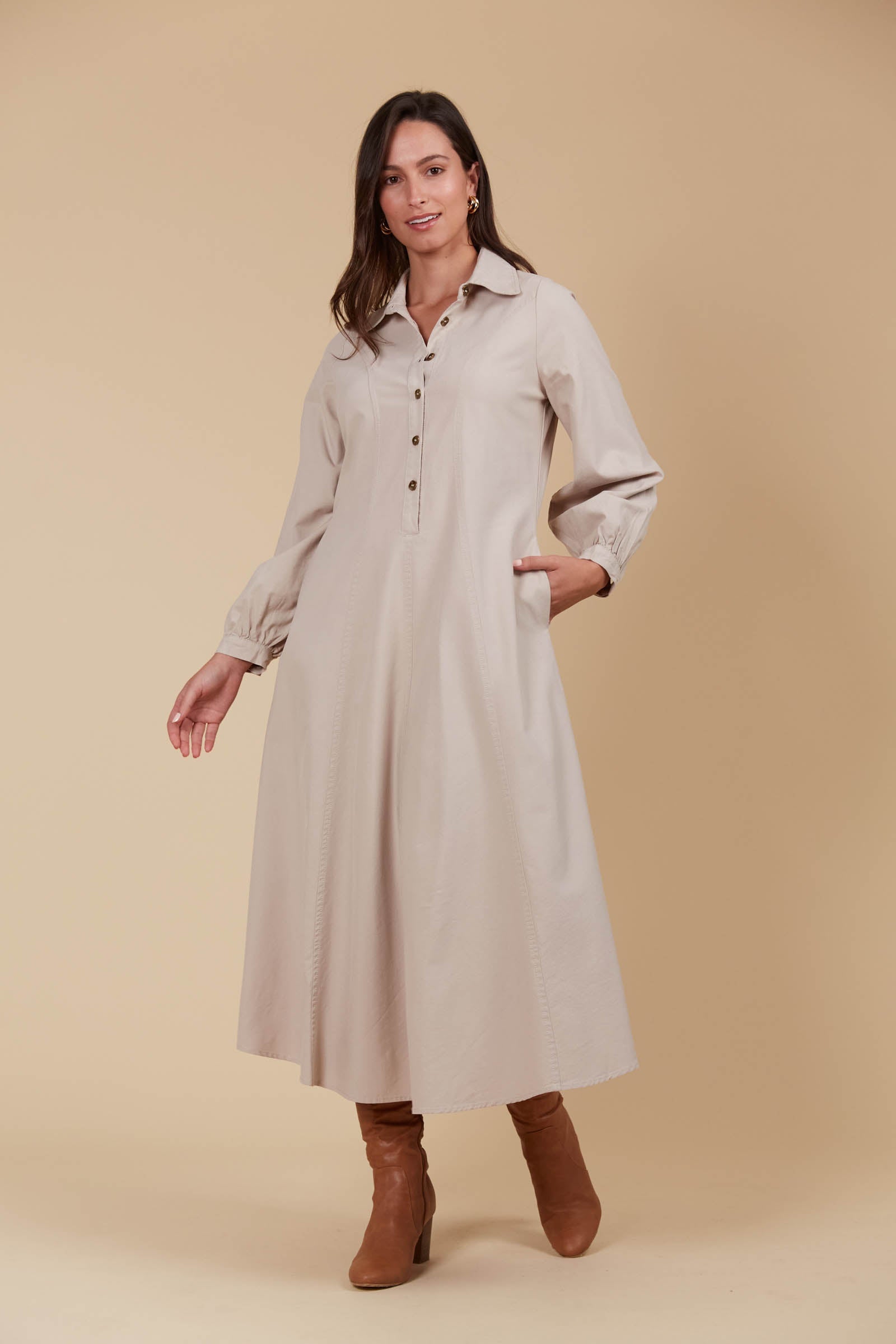 Freya Dress - Canvas