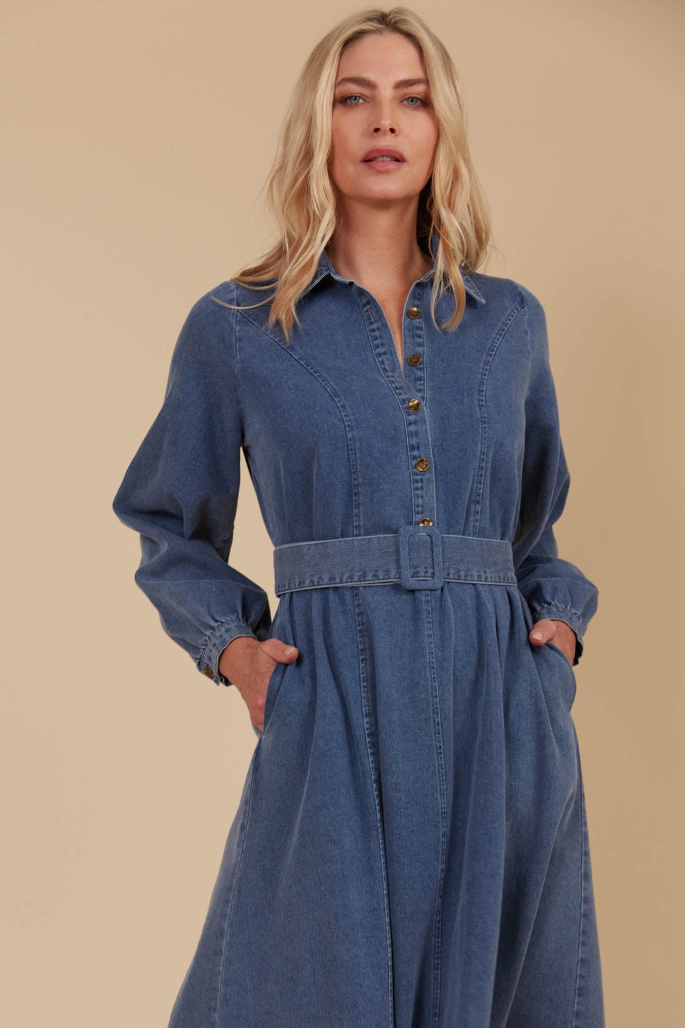 Freya Dress - Denim