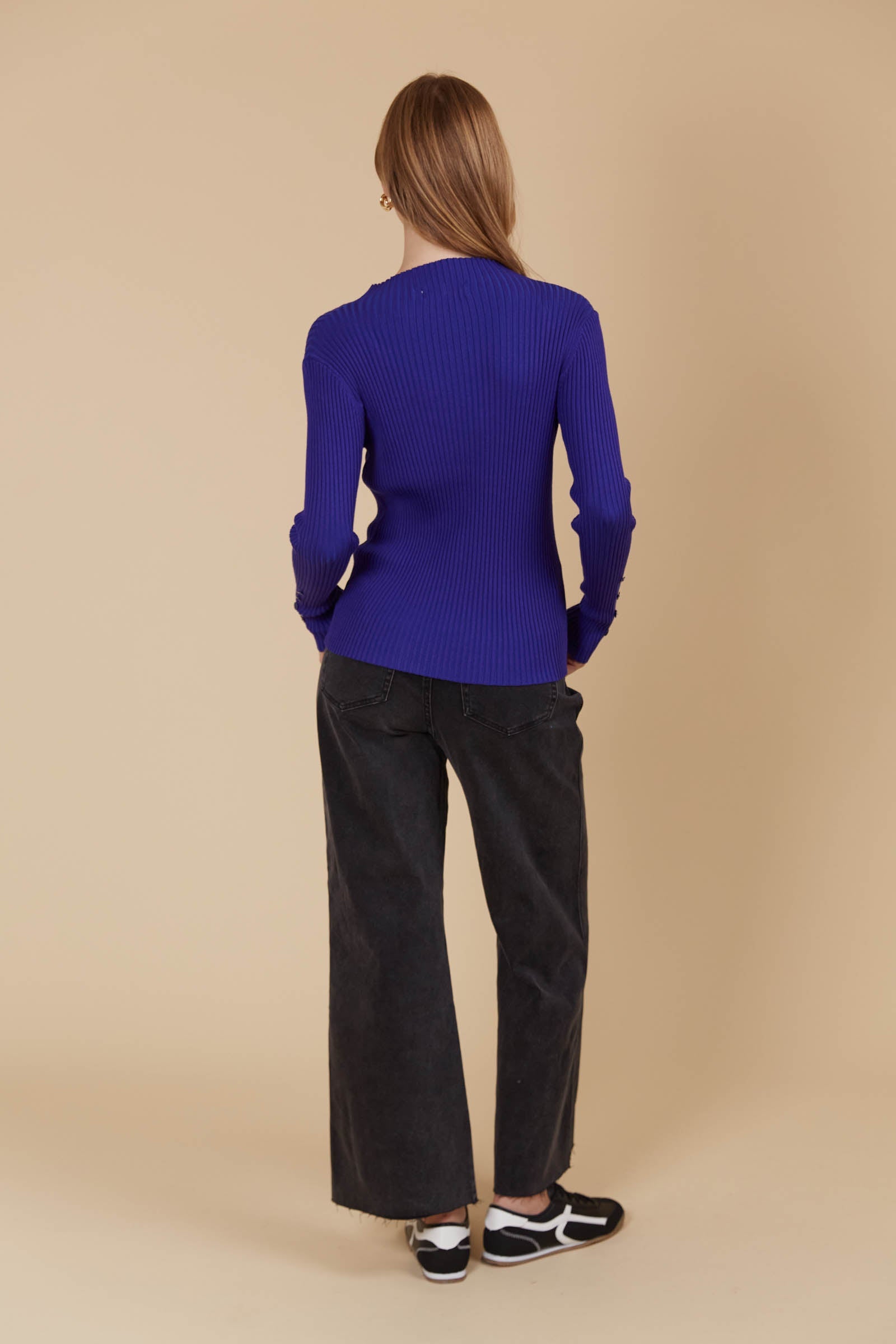 Juno Knit Top - Violet