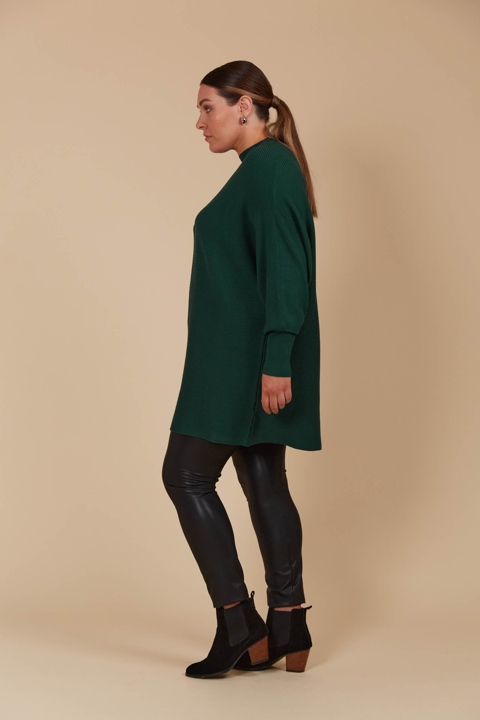 Juno Relaxed Jumper - Pine