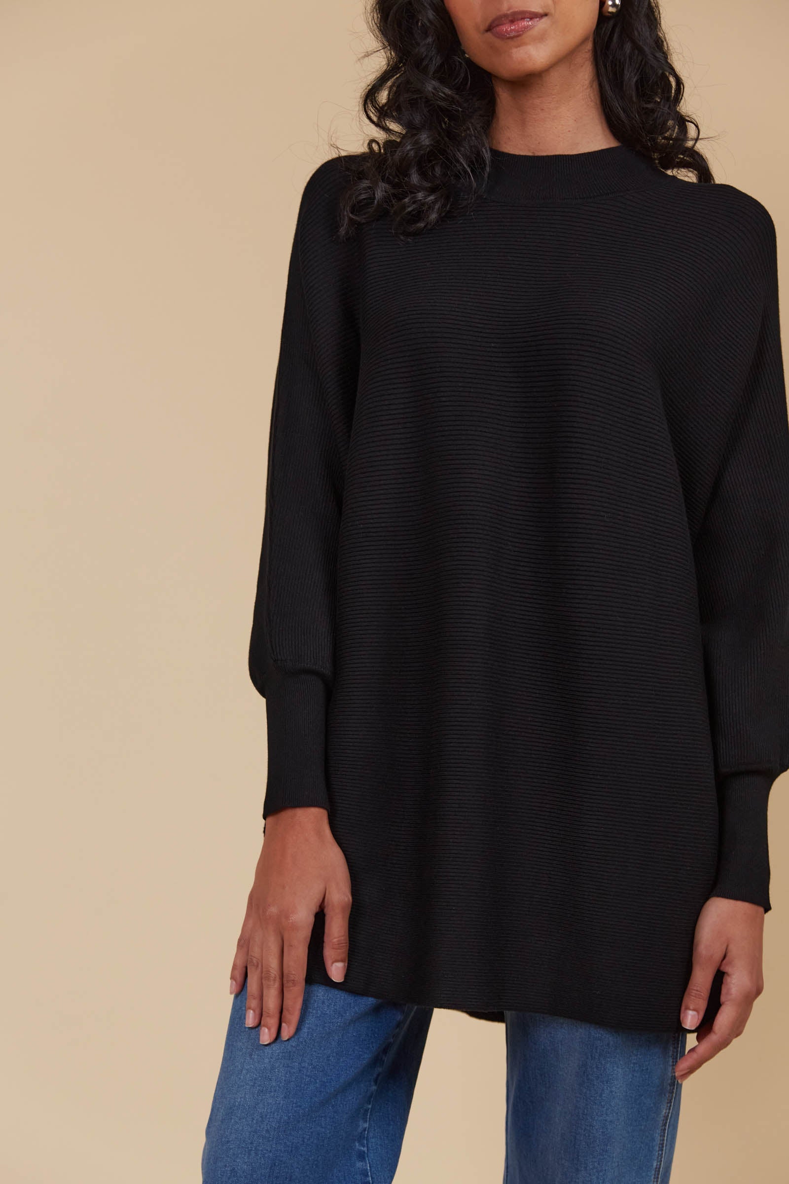 Juno Relaxed Jumper - Onyx