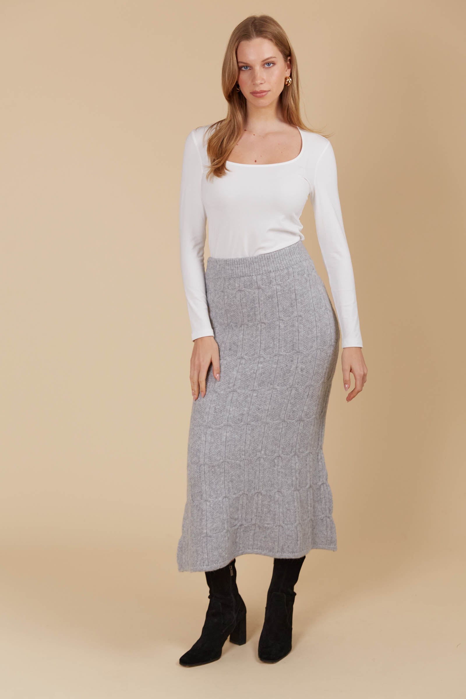 Hera Knit Skirt - Marle