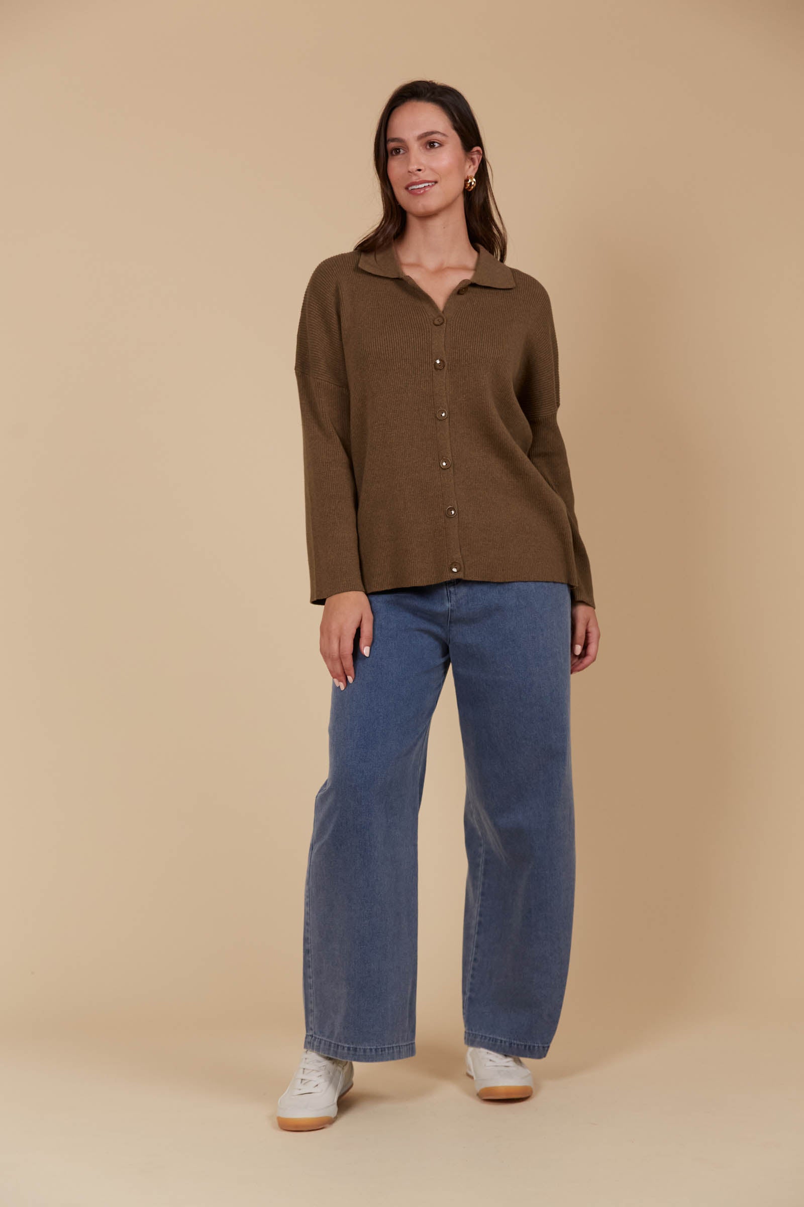 Tala Knit Shirt - Toffee