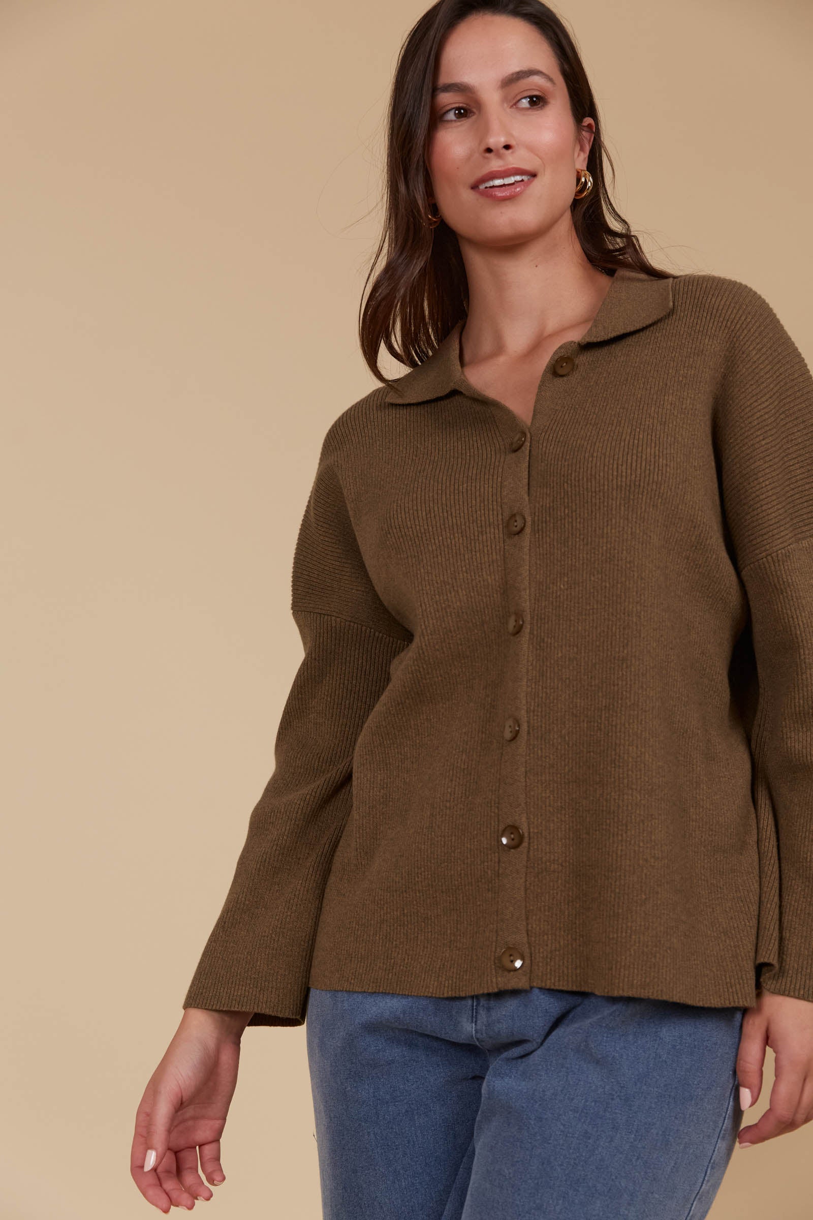 Tala Knit Shirt - Toffee