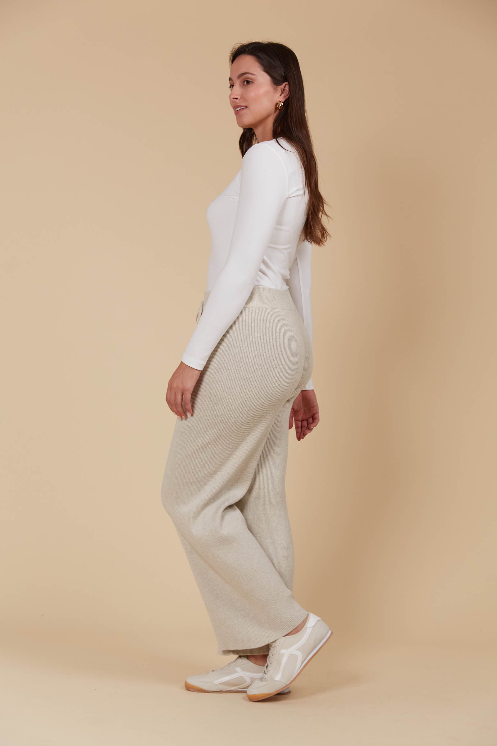 Tala Knit Pant - Canvas