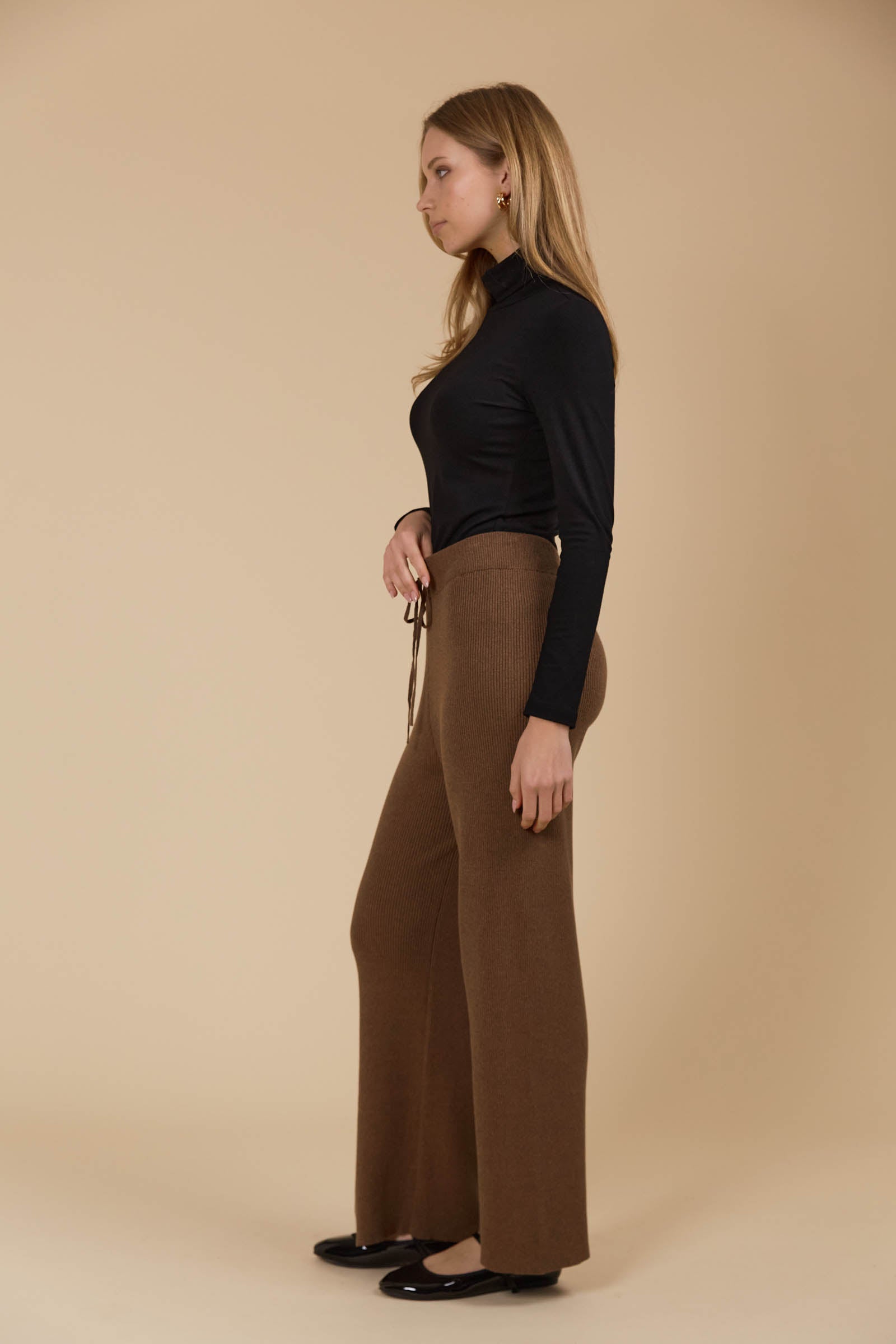 Tala Knit Pant - Toffee