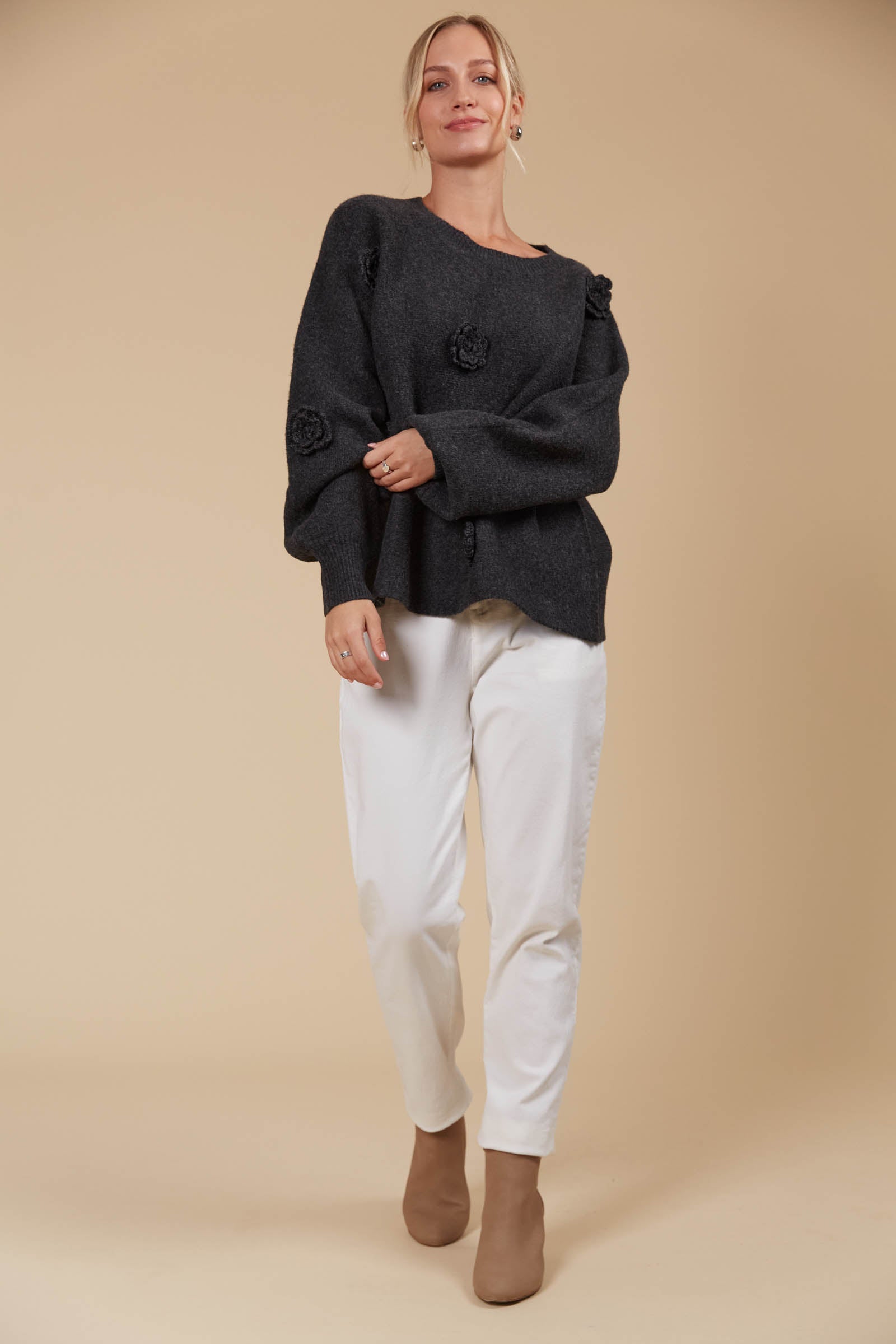 Miru Flower Jumper - Ash