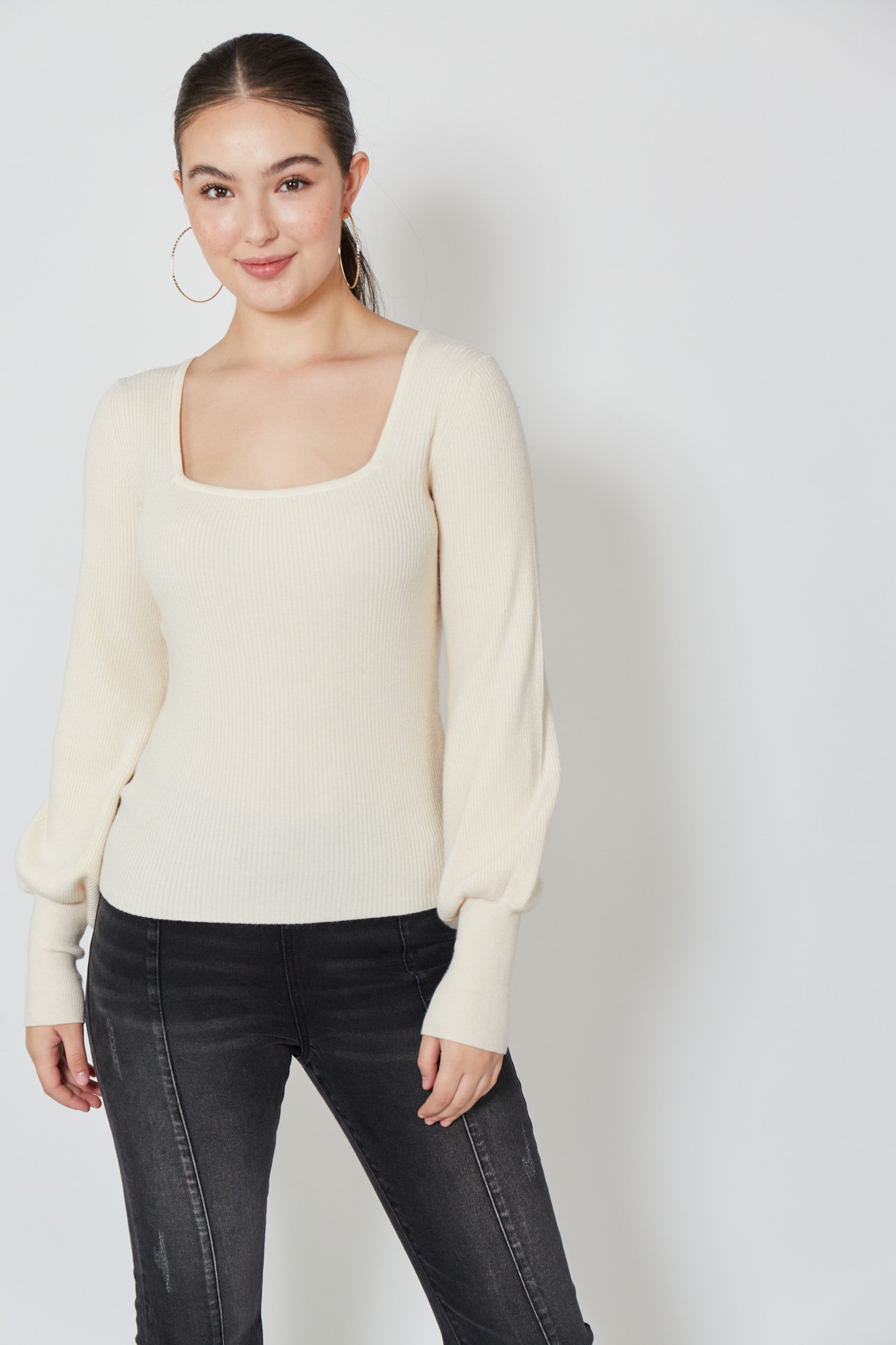 Twiggy Knit Top - Vanilla