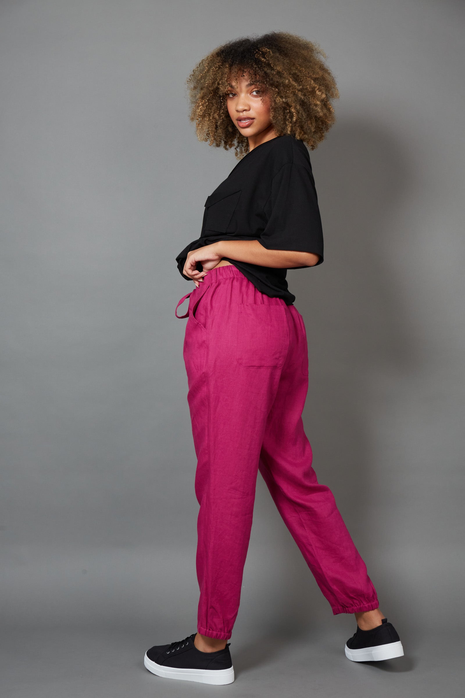 Diaz Relaxed Pant - Mulberry