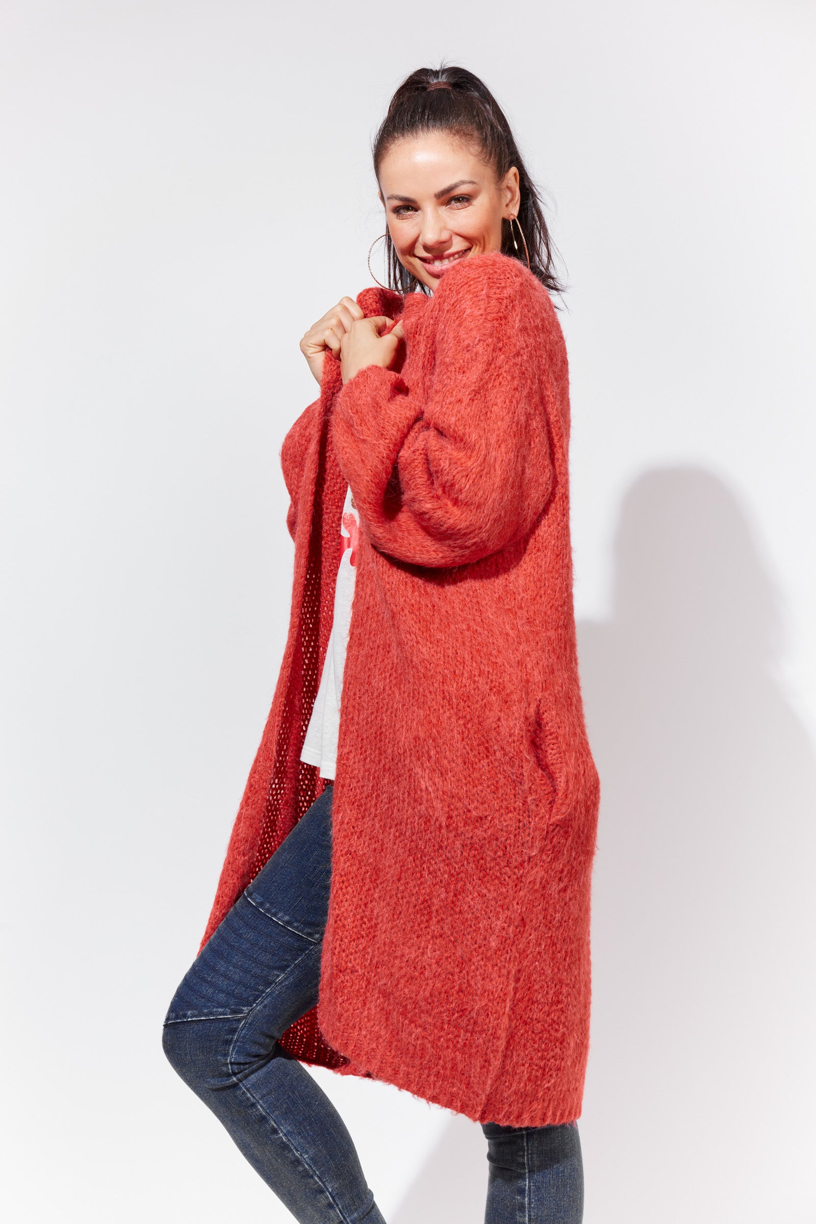 Vannes Cardigan - Poppy