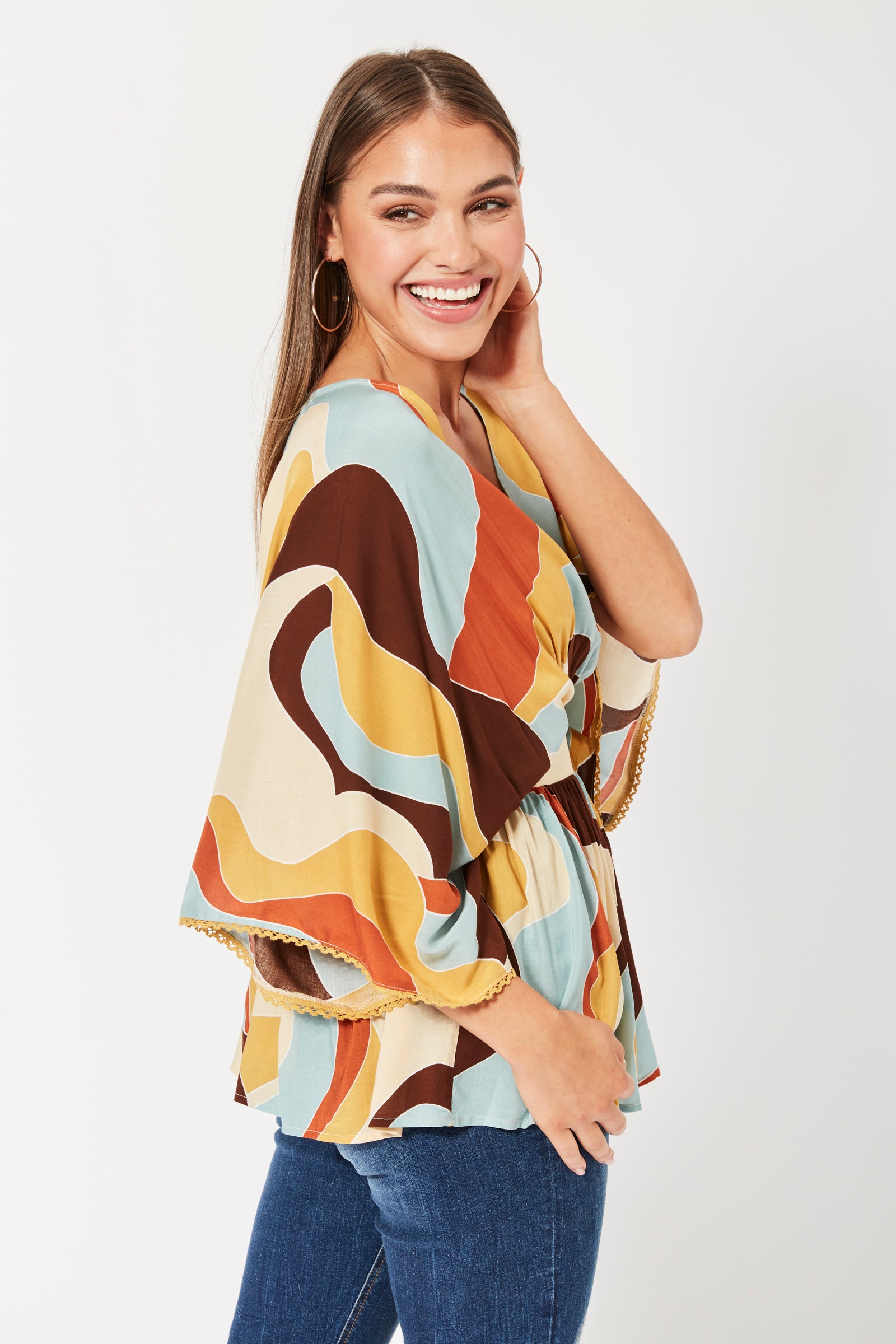 Saba Batwing Top - Pucci
