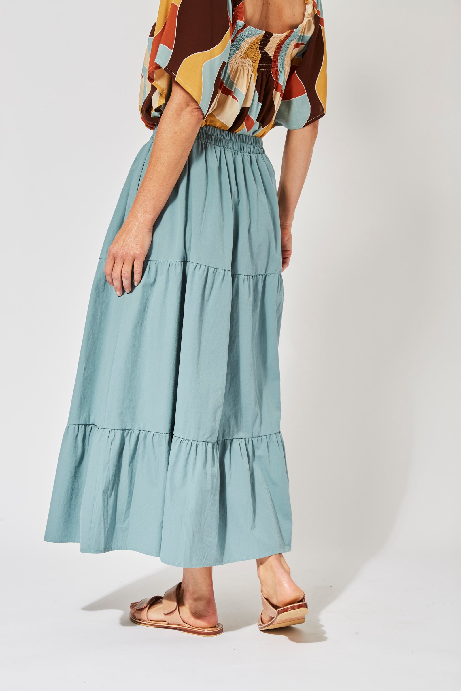 Salvador Tiered Skirt - Mineral