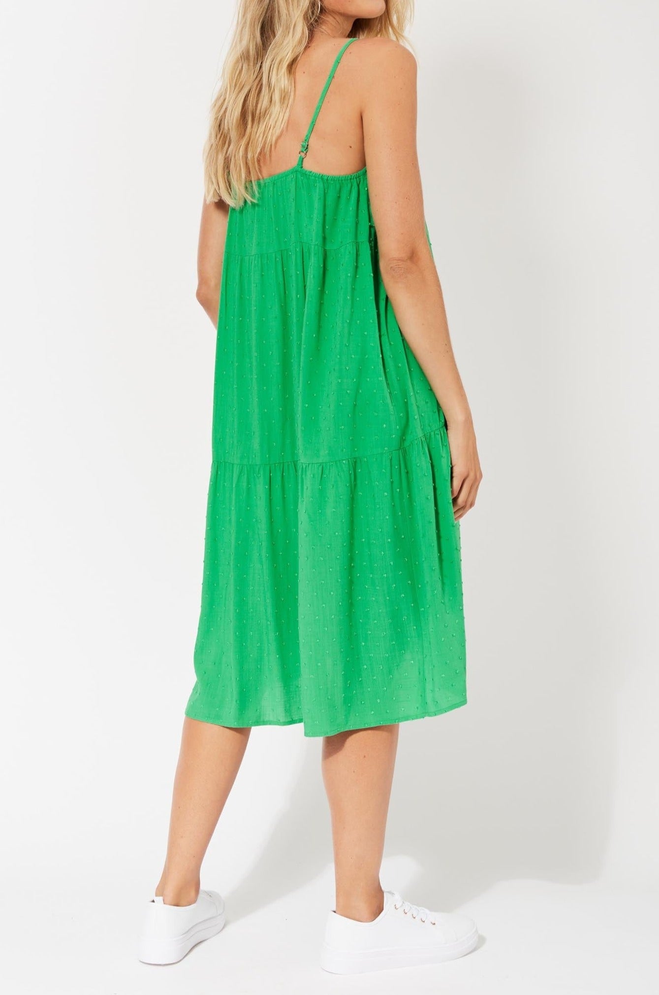 Zanzibar Midi Dress - Key Lime - The Haven Co
