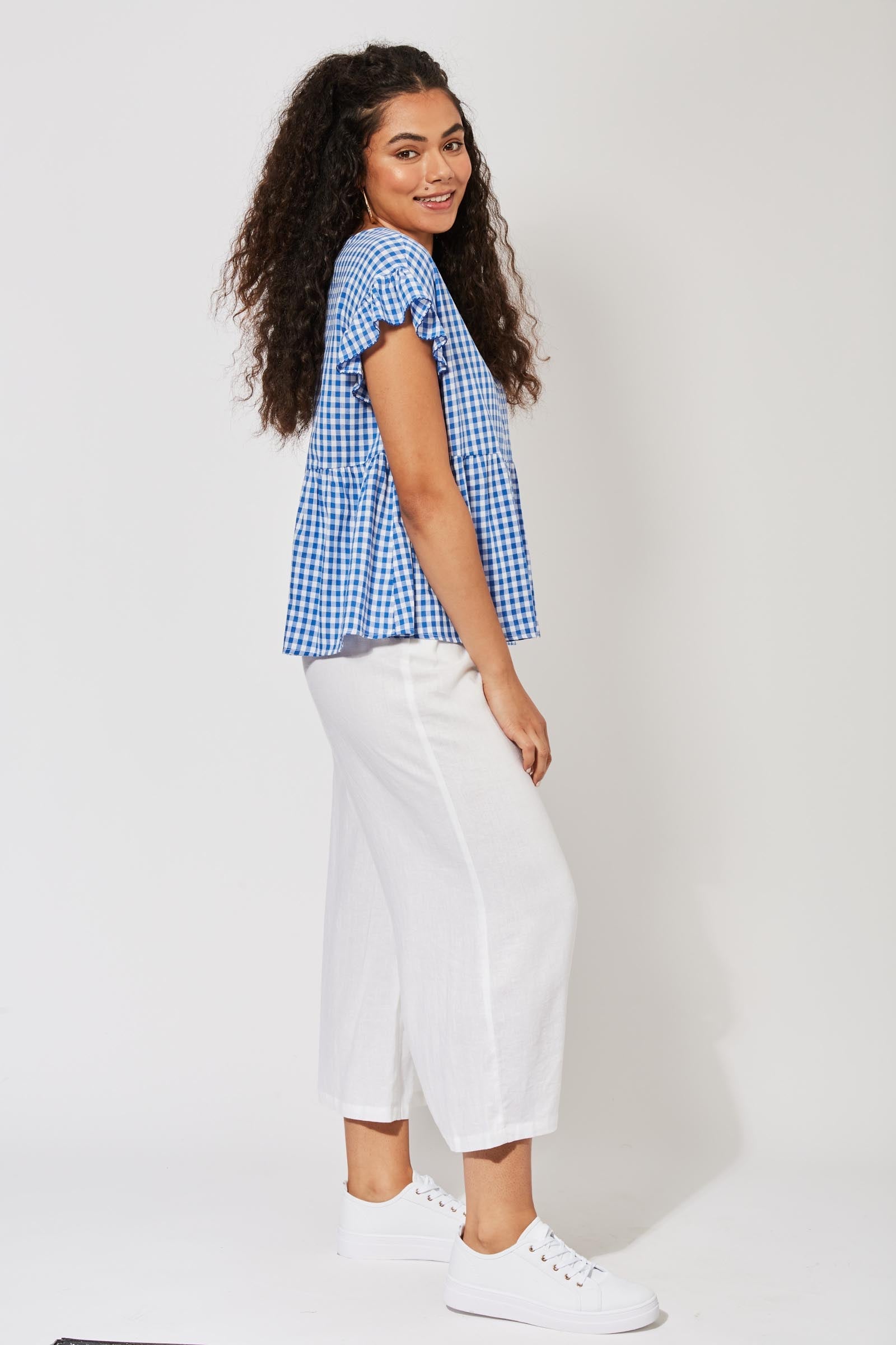 Rio Frill Top - Cobalt - The Haven Co