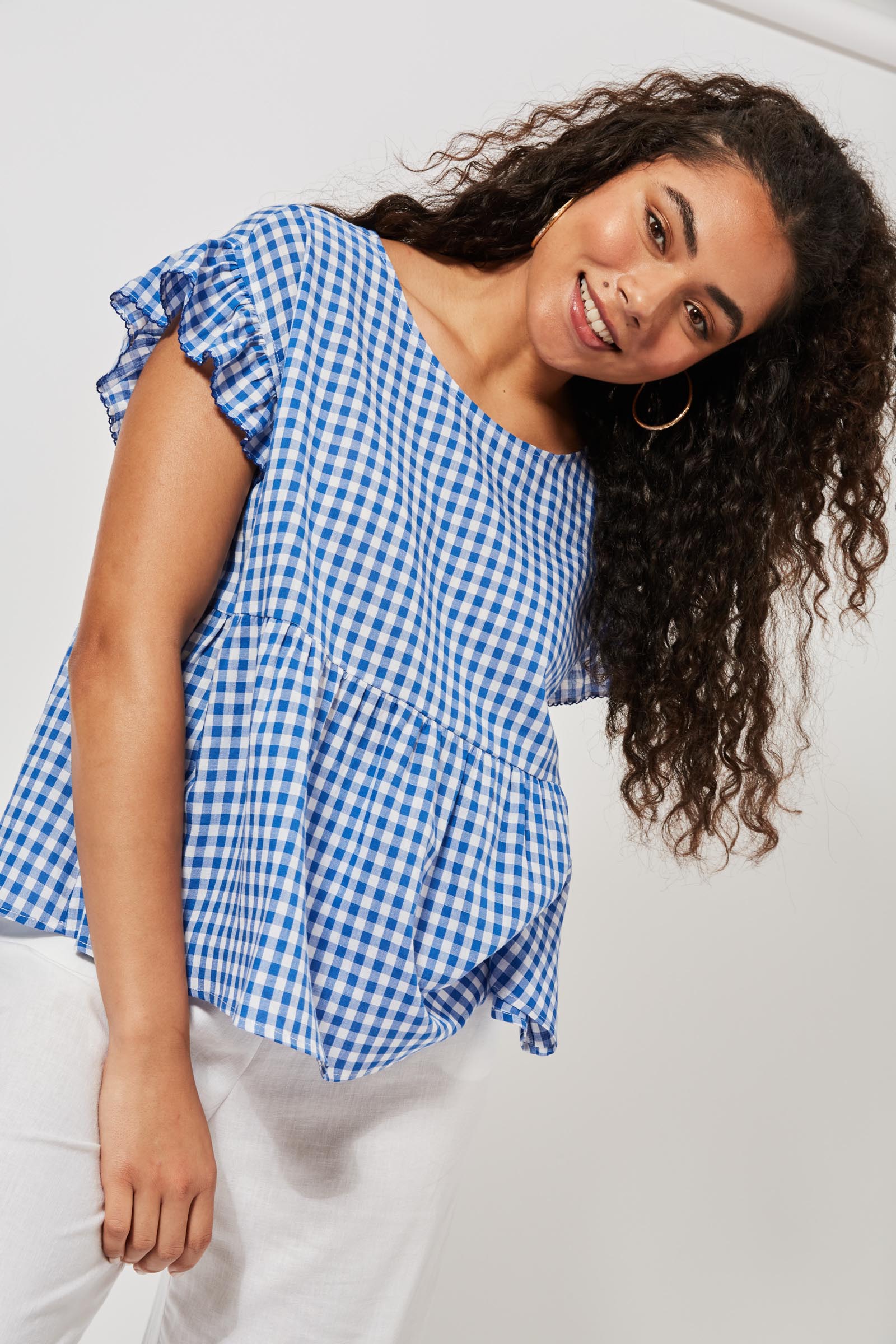 Rio Frill Top - Cobalt - The Haven Co