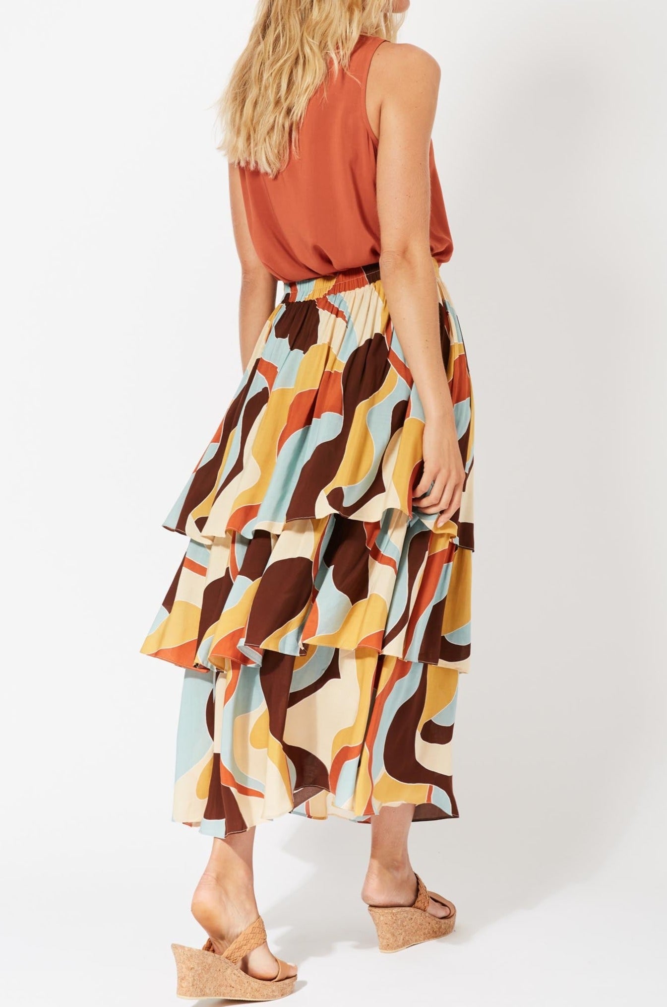 Saba Tiered Skirt - Pucci - The Haven Co