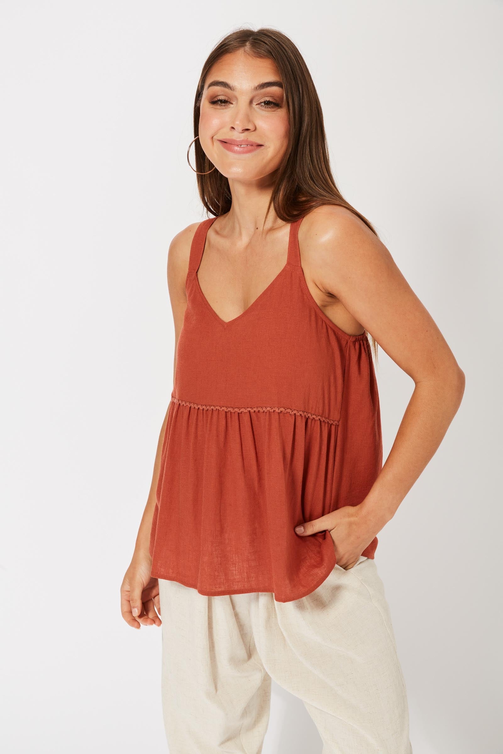 Belize Tank - Rust - The Haven Co