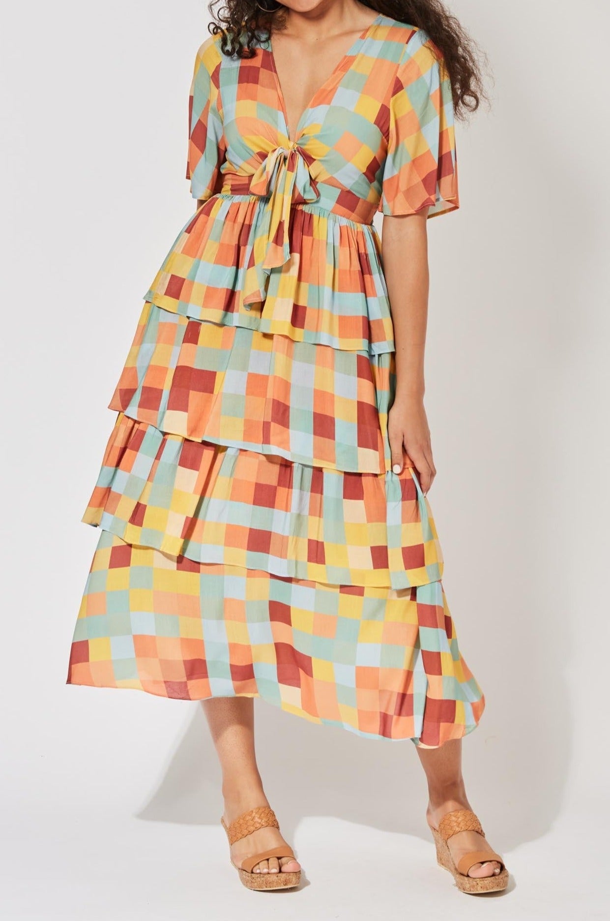 Saba Tiered Maxi - Sundowner - The Haven Co