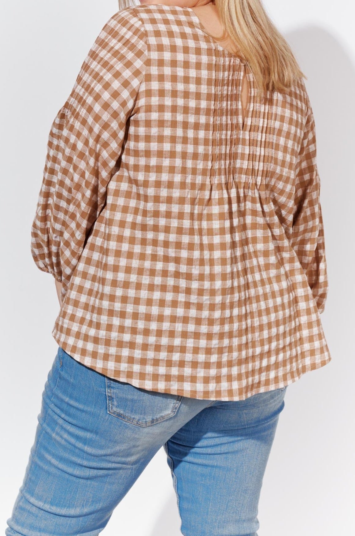 Oslo Blouse - Oak - The Haven Co