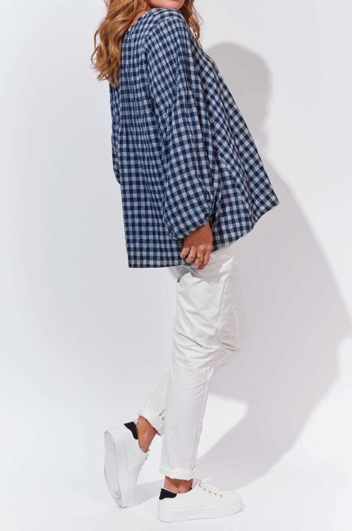 Oslo Blouse - Indigo - The Haven Co