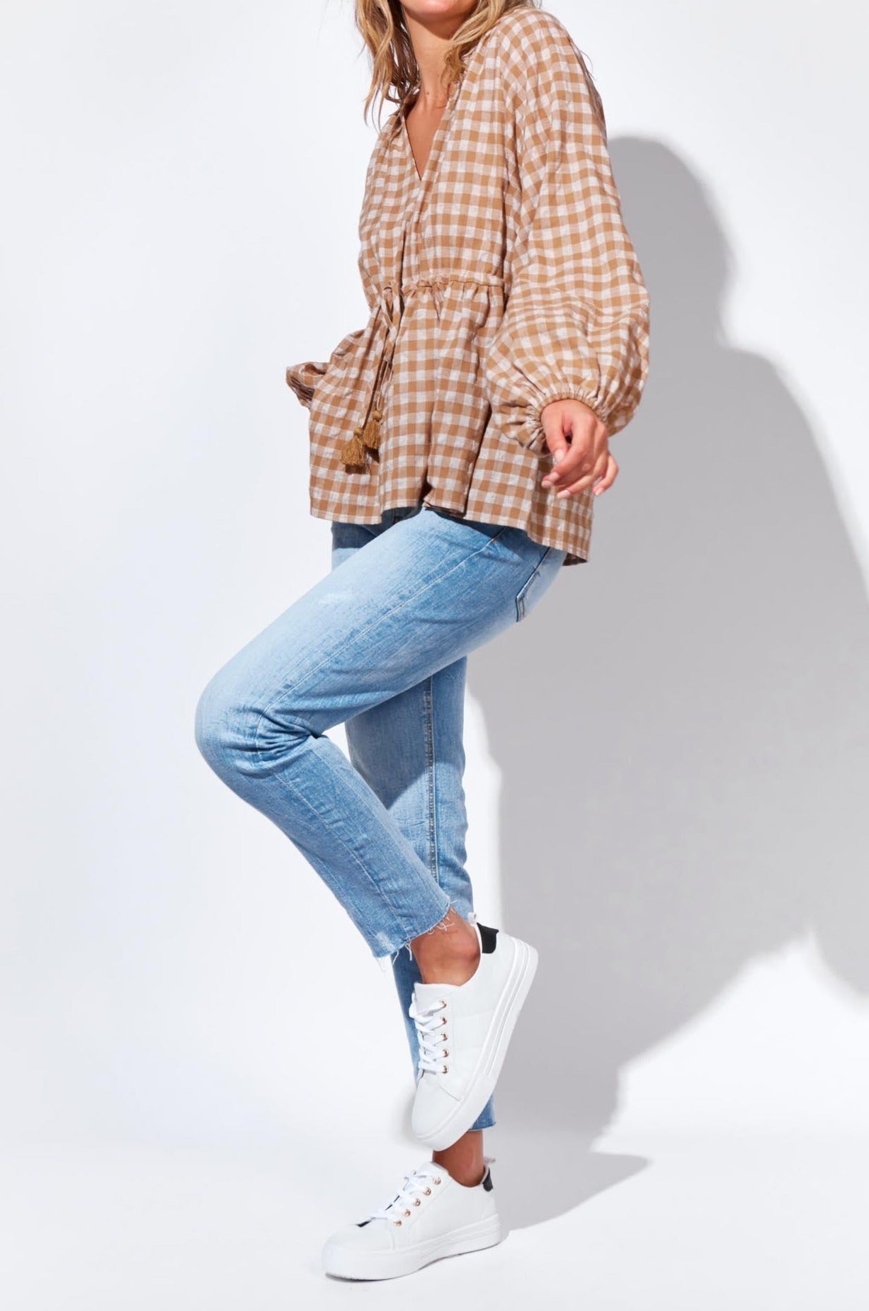 Oslo Tie Top - Oak - The Haven Co