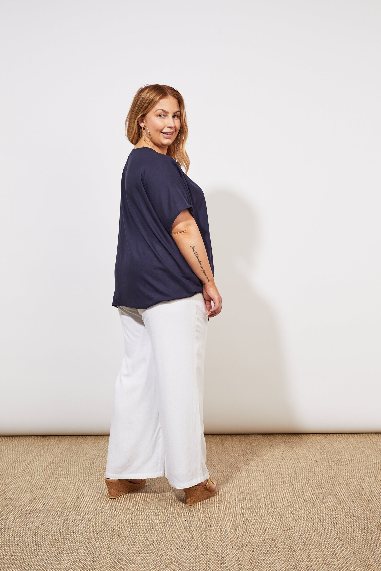 Tropicana Tie Top - Marine - The Haven Co