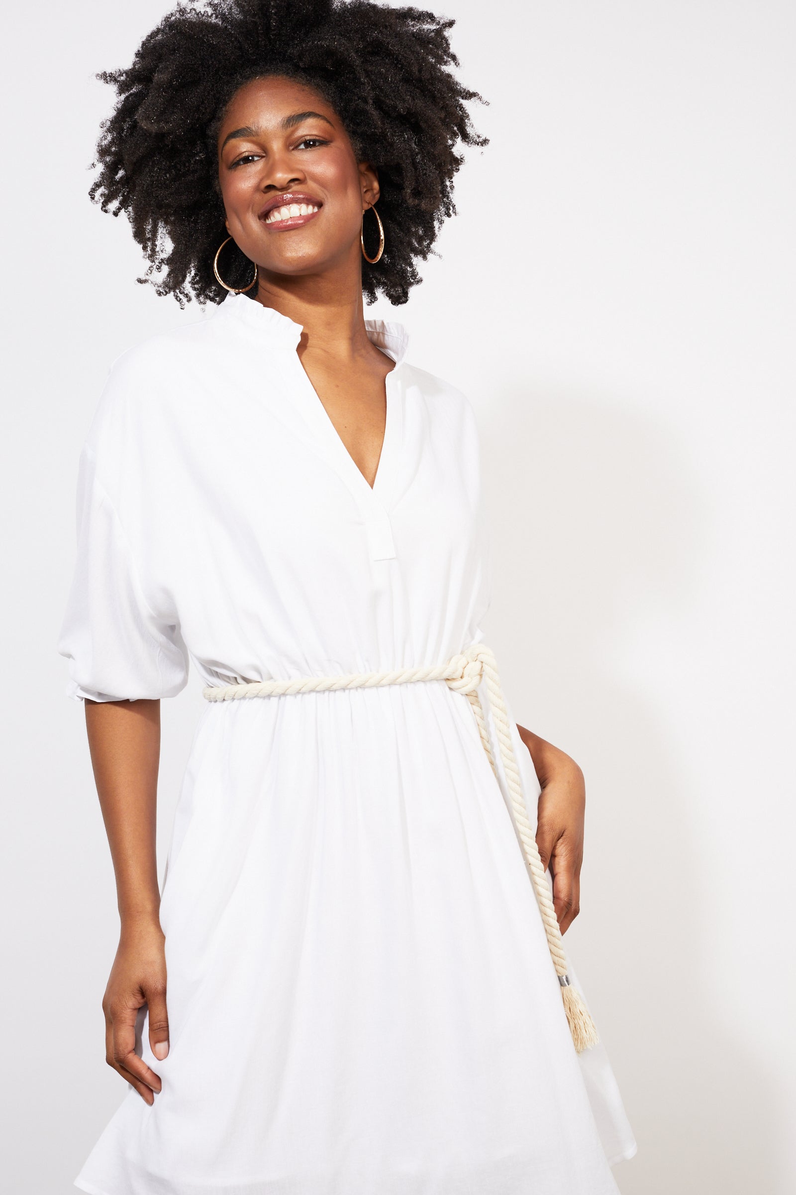Tropicana Rope Dress - Coconut - The Haven Co