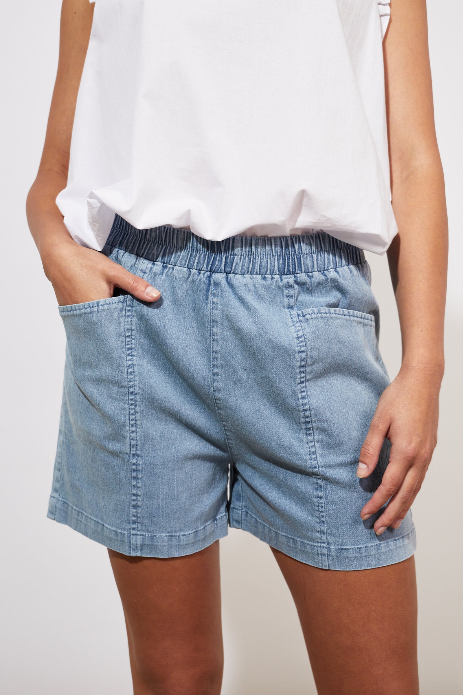 Ithaki Short - Denim - The Haven Co