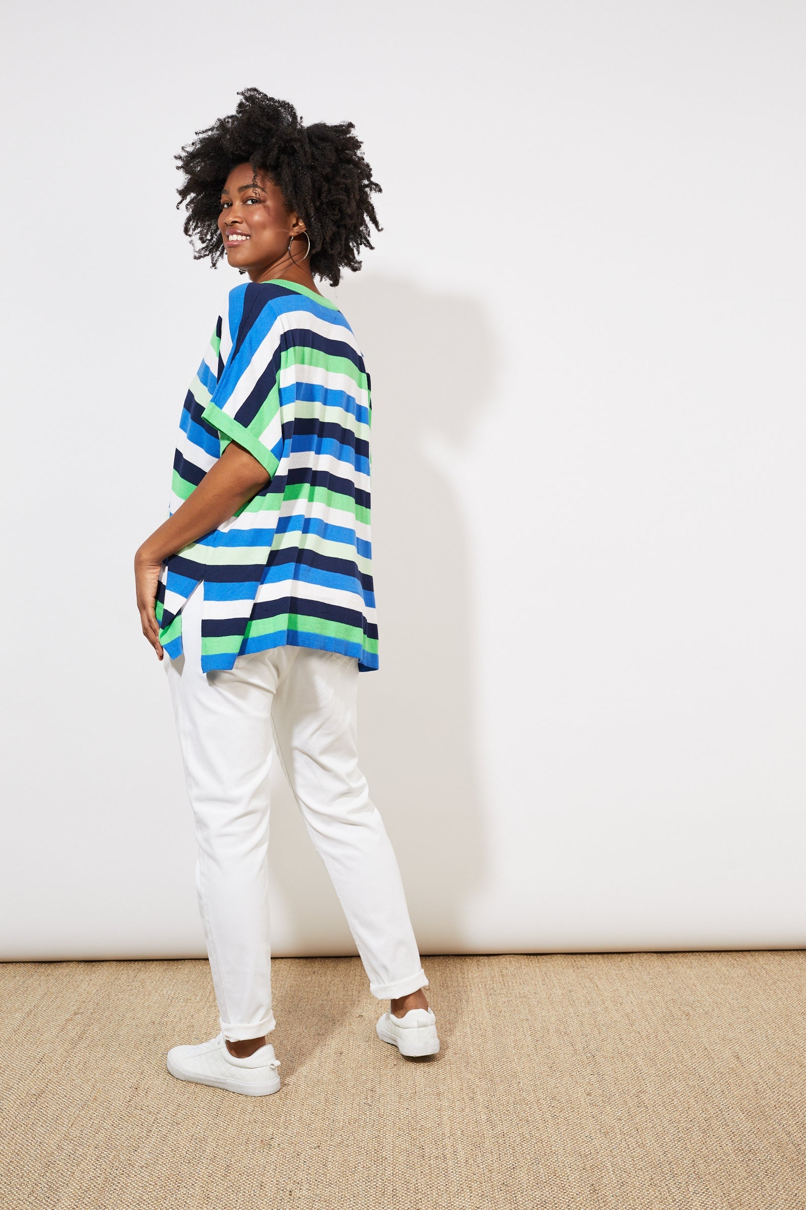 Oahu Stripe Knit - Marine Stripe - The Haven Co