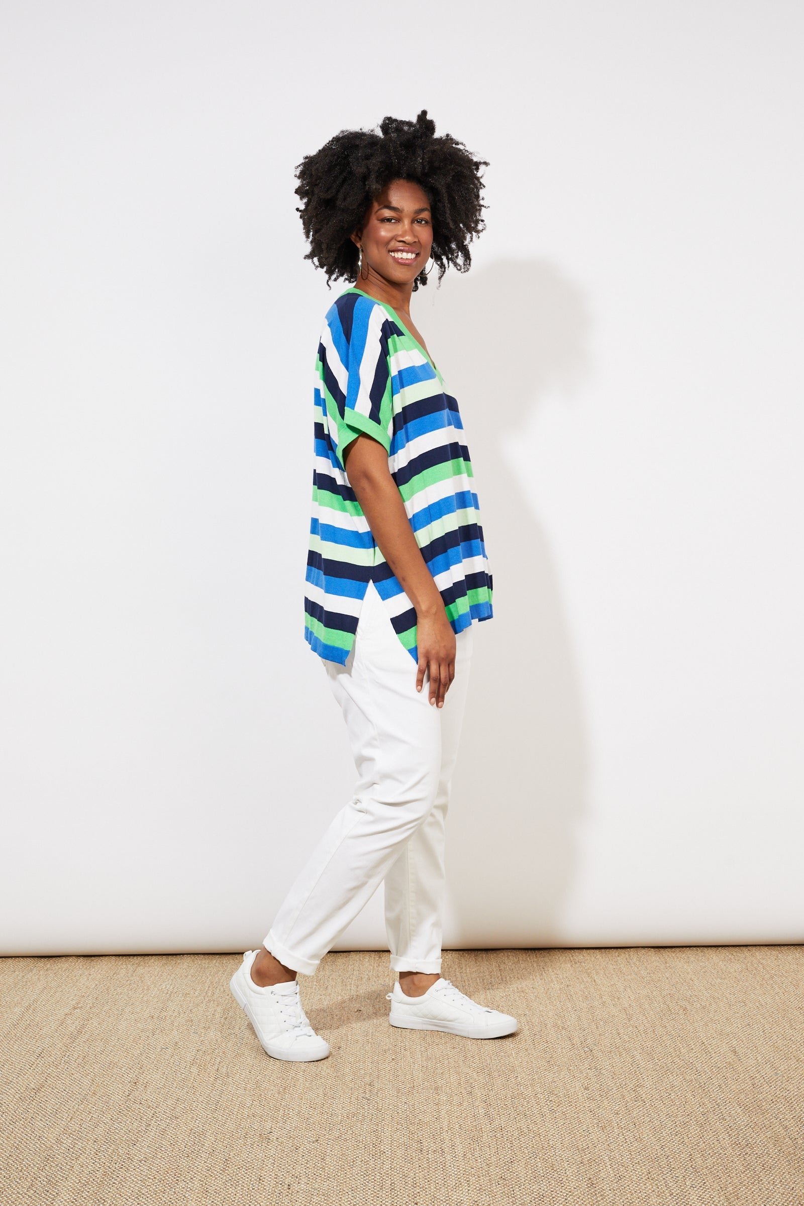Oahu Stripe Knit - Marine Stripe - The Haven Co