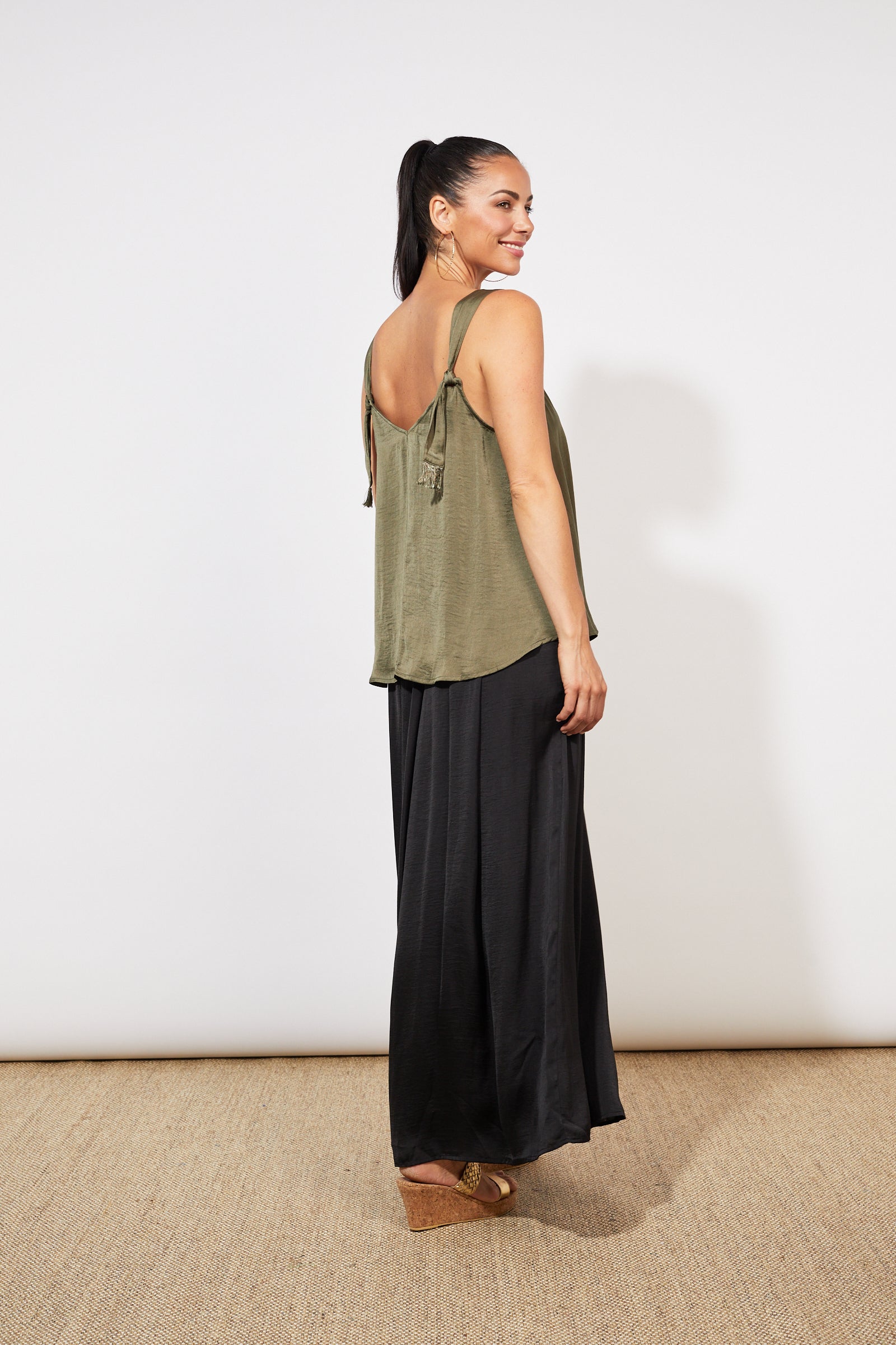 Barbados Tie Tank - Khaki - The Haven Co