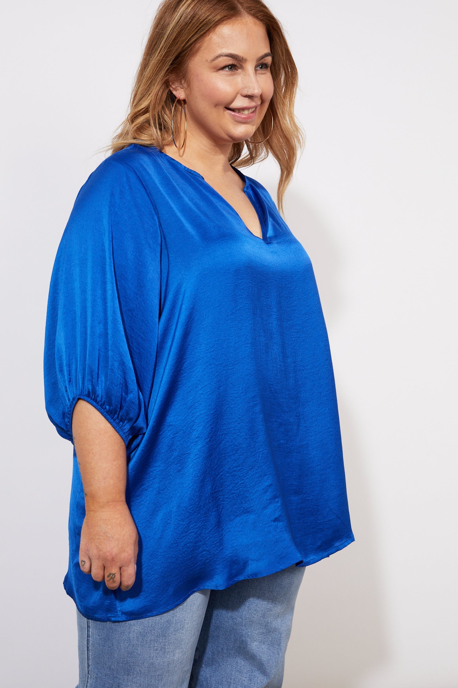 Barbados Relax Top - Cobalt - The Haven Co