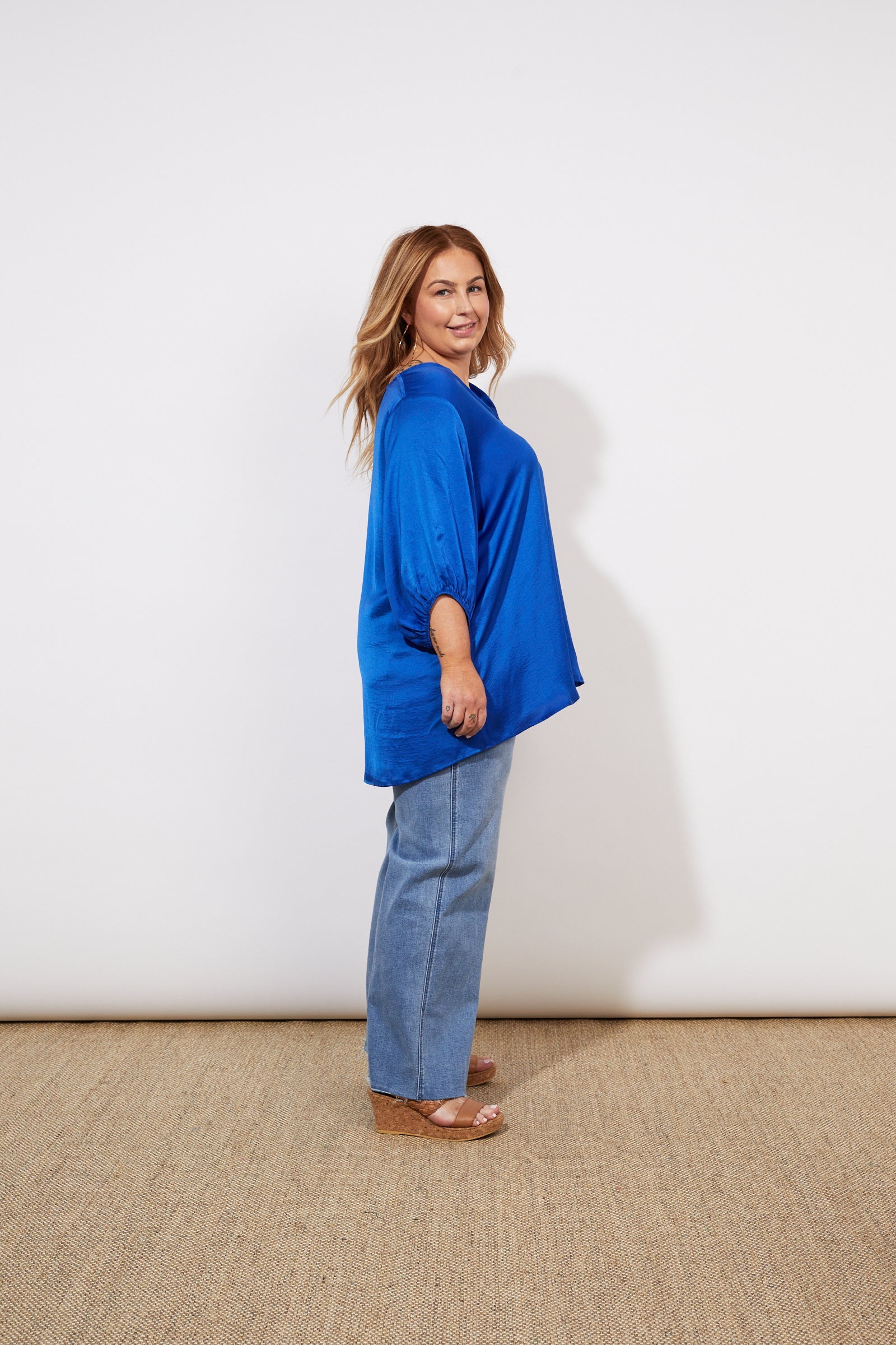 Barbados Relax Top - Cobalt - The Haven Co