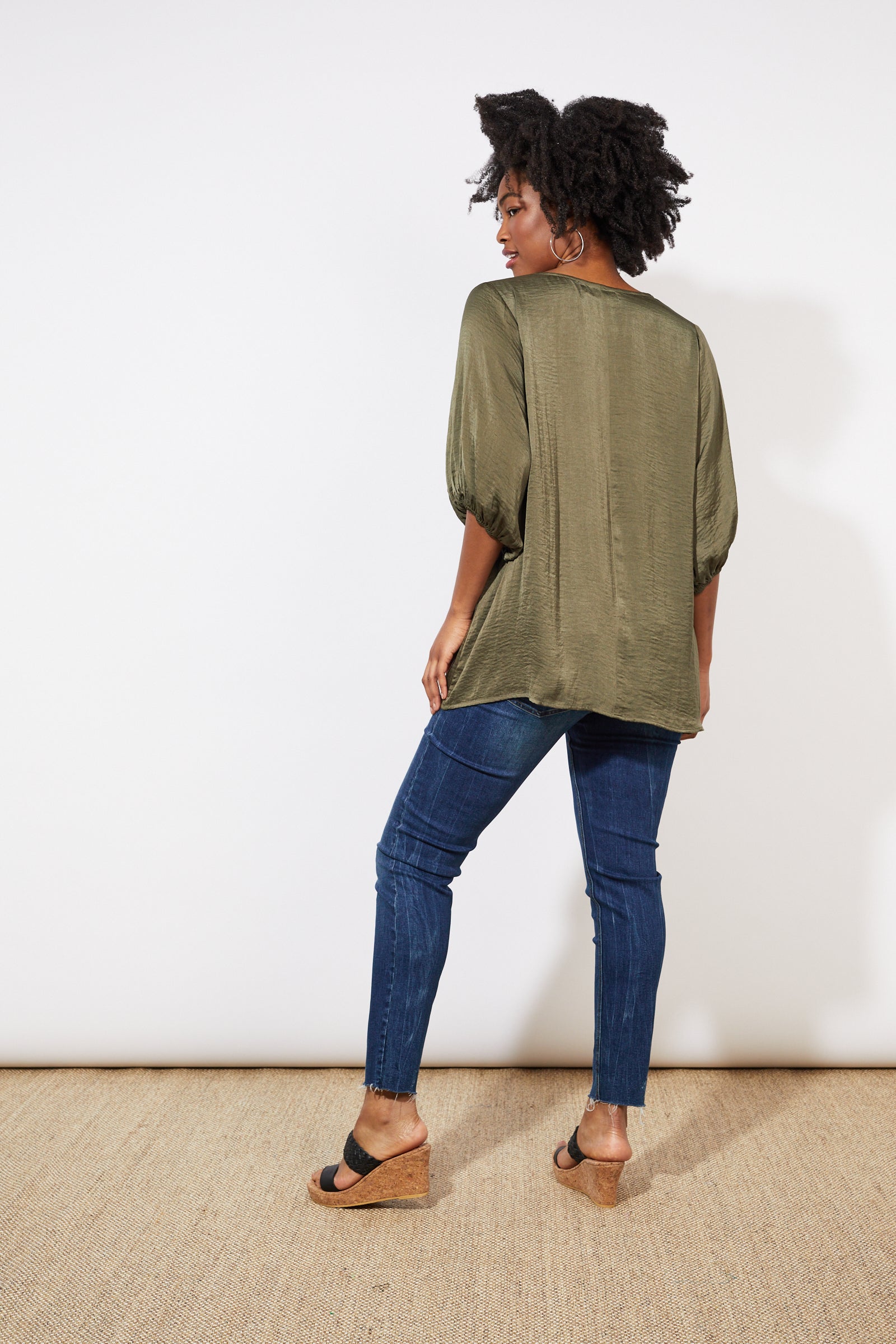 Barbados Relax Top - Khaki - The Haven Co