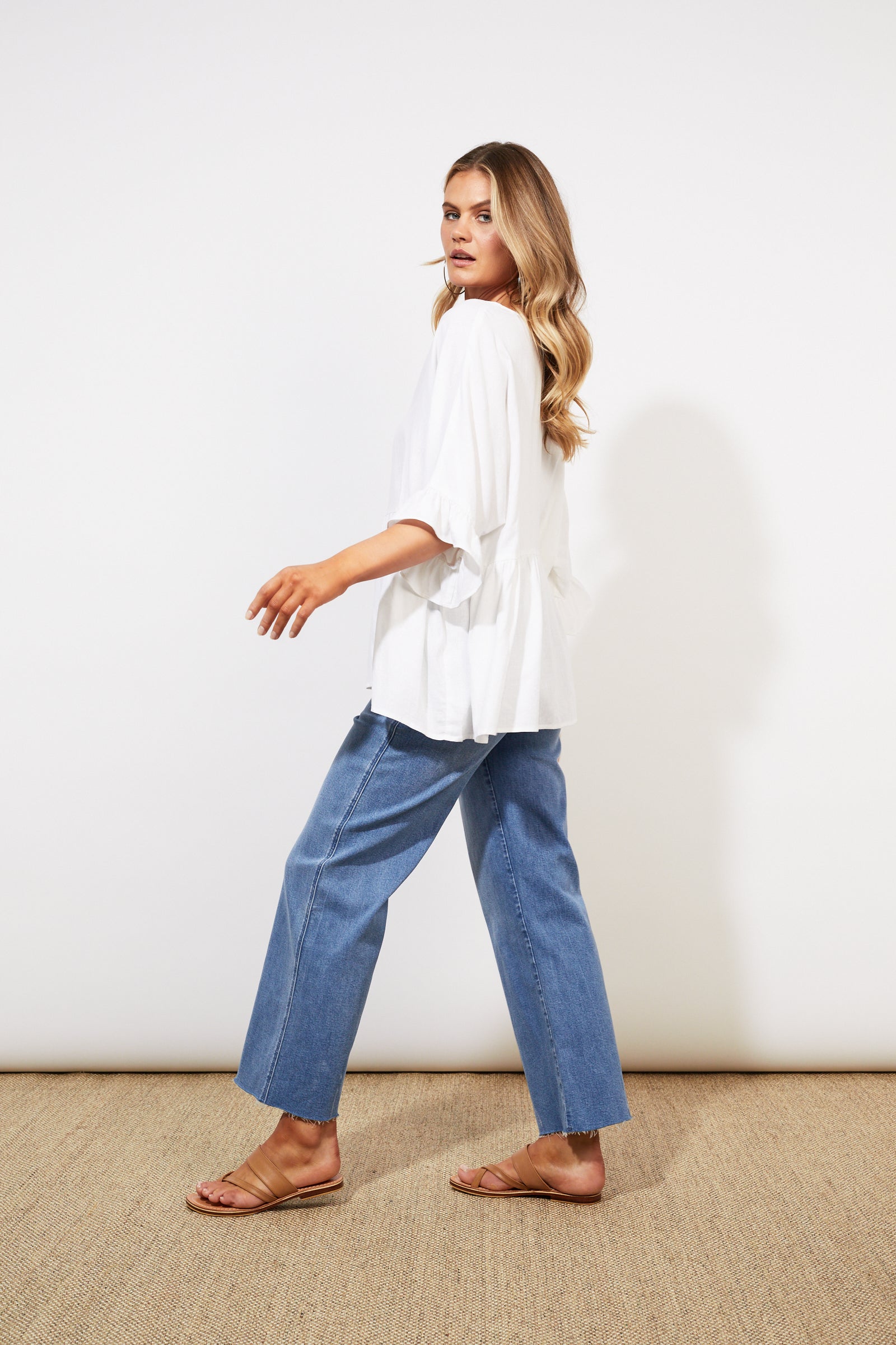 Tanna Relax Top - Coconut - The Haven Co